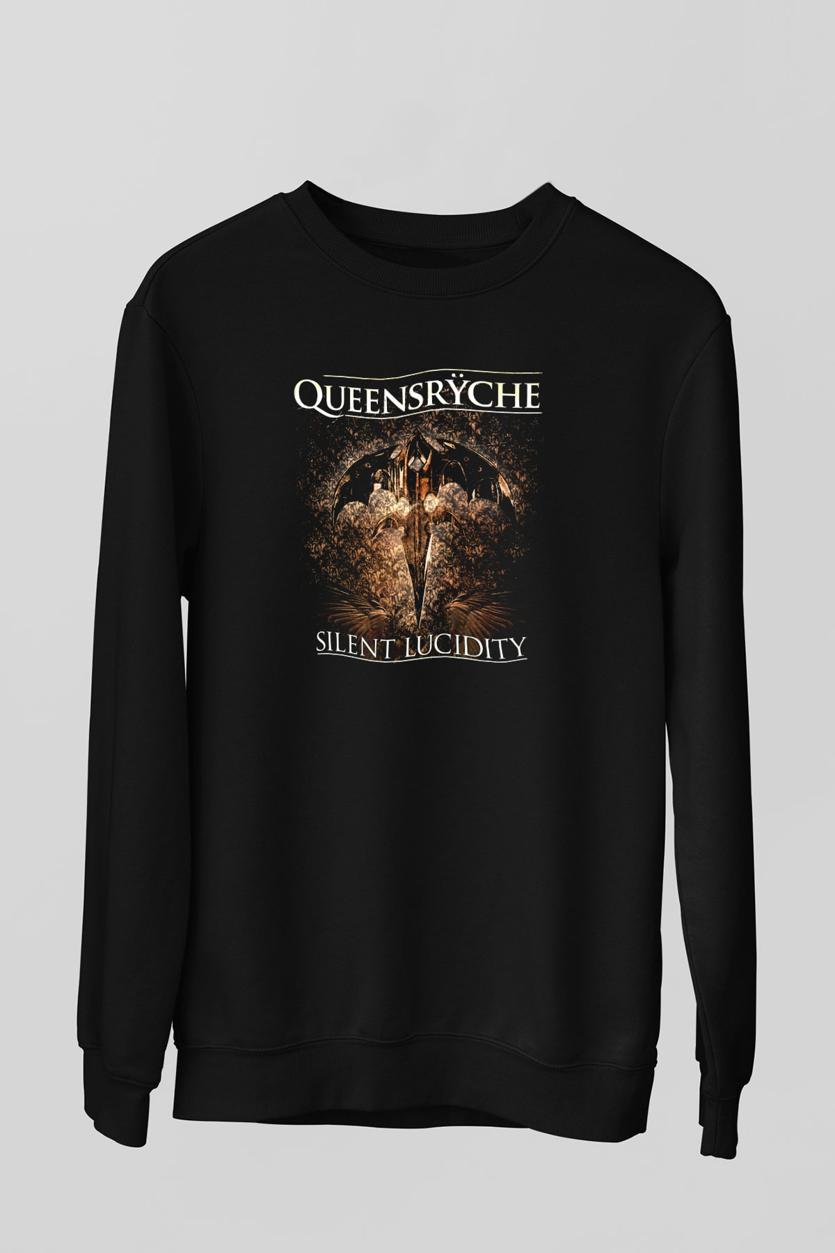 Queensryche Siyah Unisex Sweatshirt