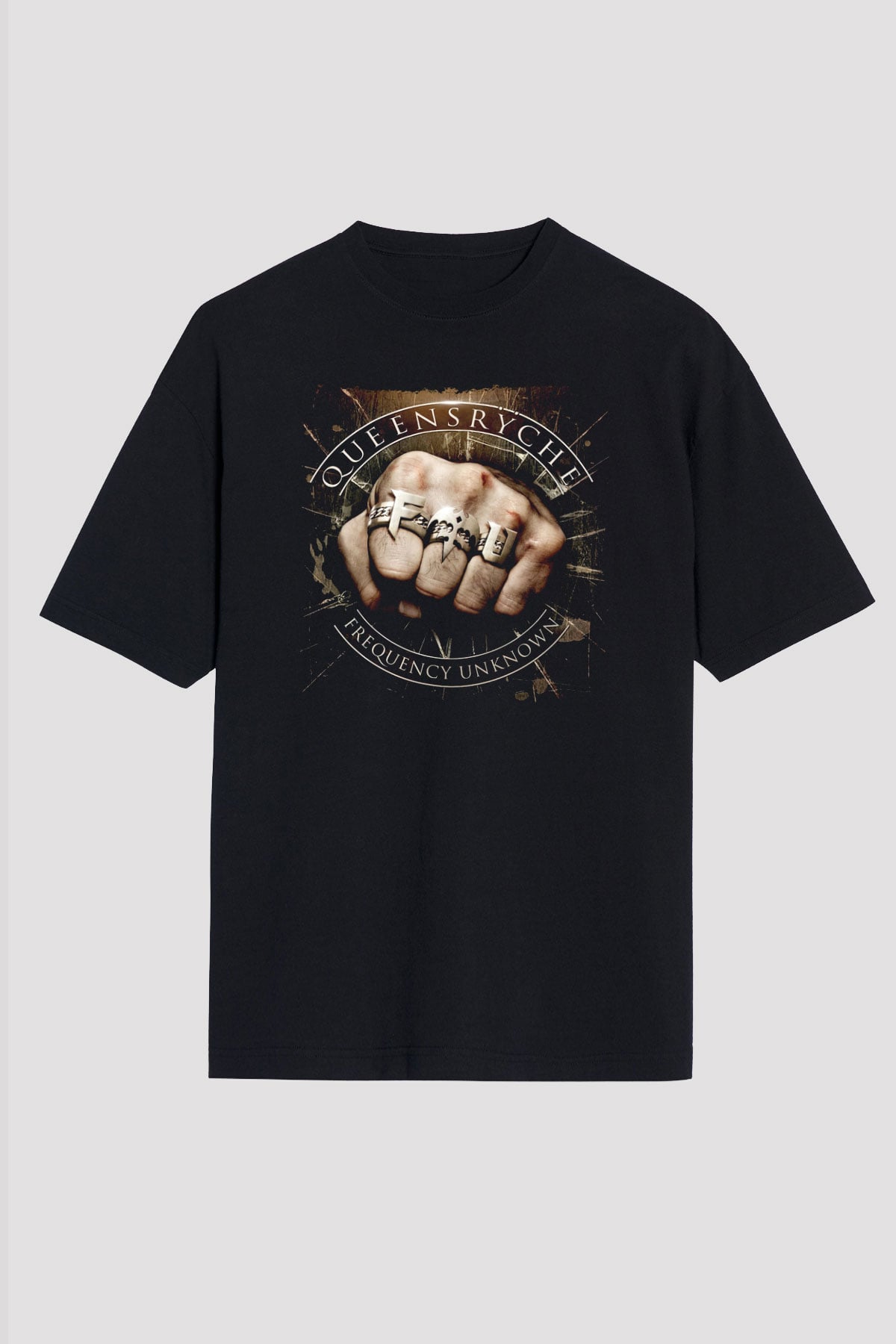 Queensryche Siyah Unisex Tişört T-Shirt - TişörtFabrikası