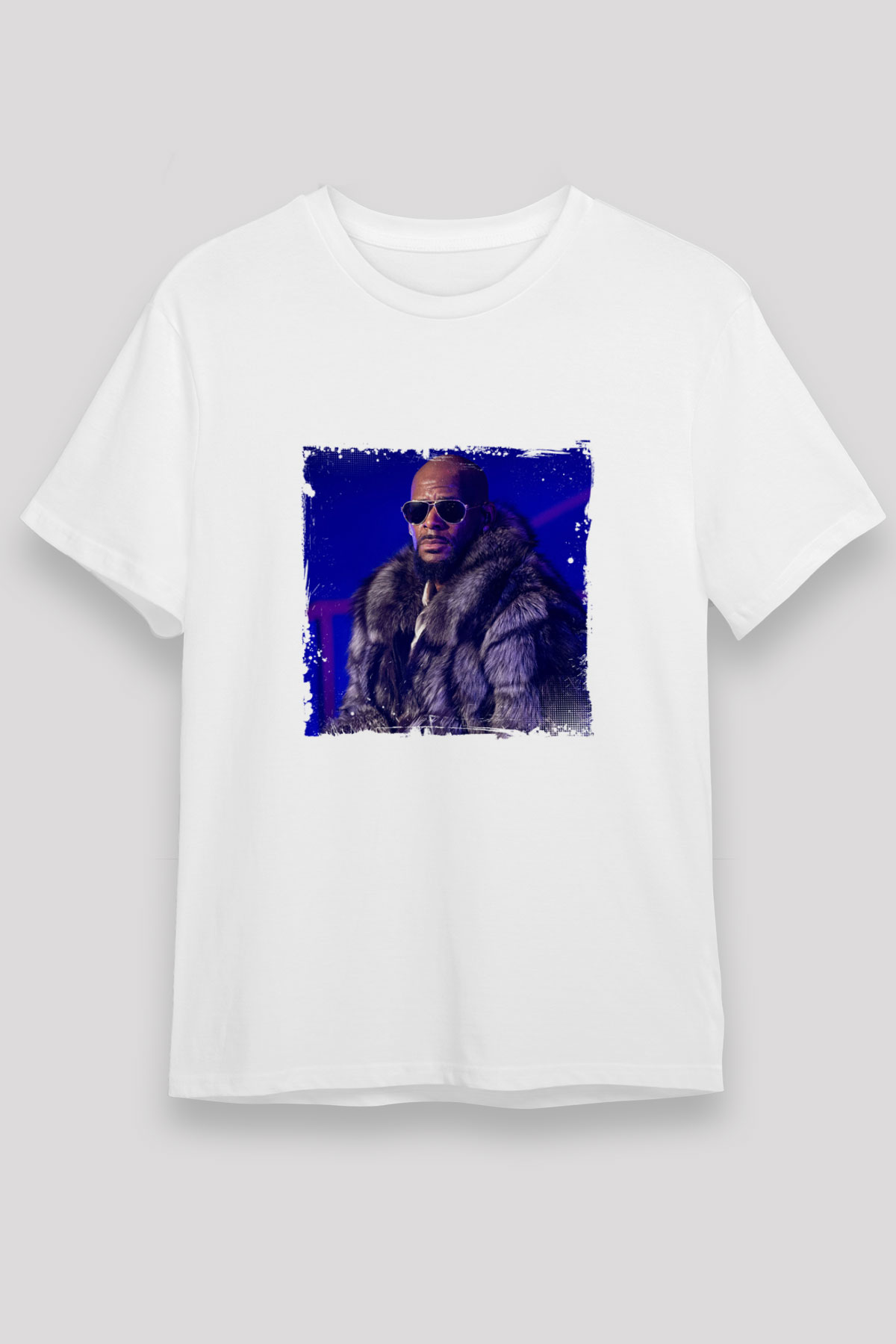 R. Kelly Baskılı Unisex Beyaz Tişört