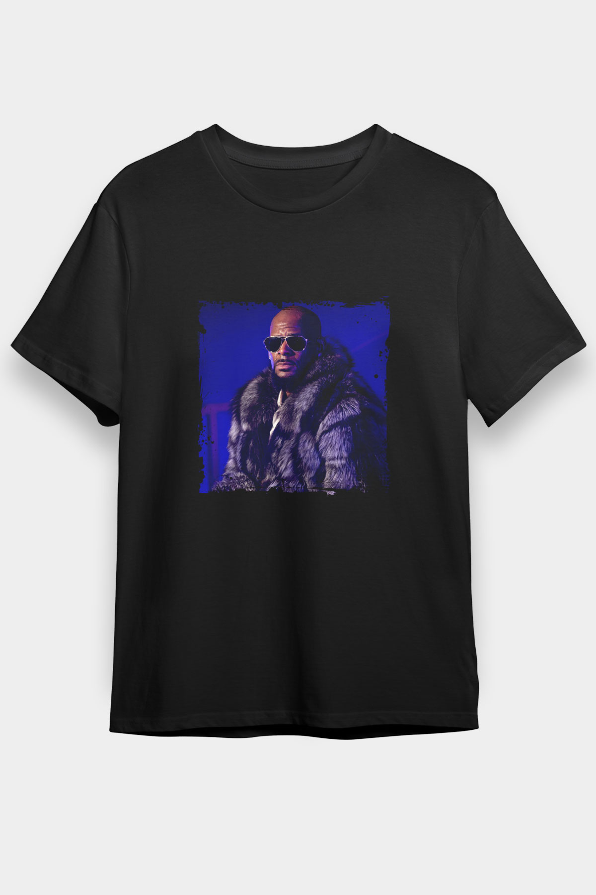 R. Kelly Baskılı Unisex Siyah Tişört