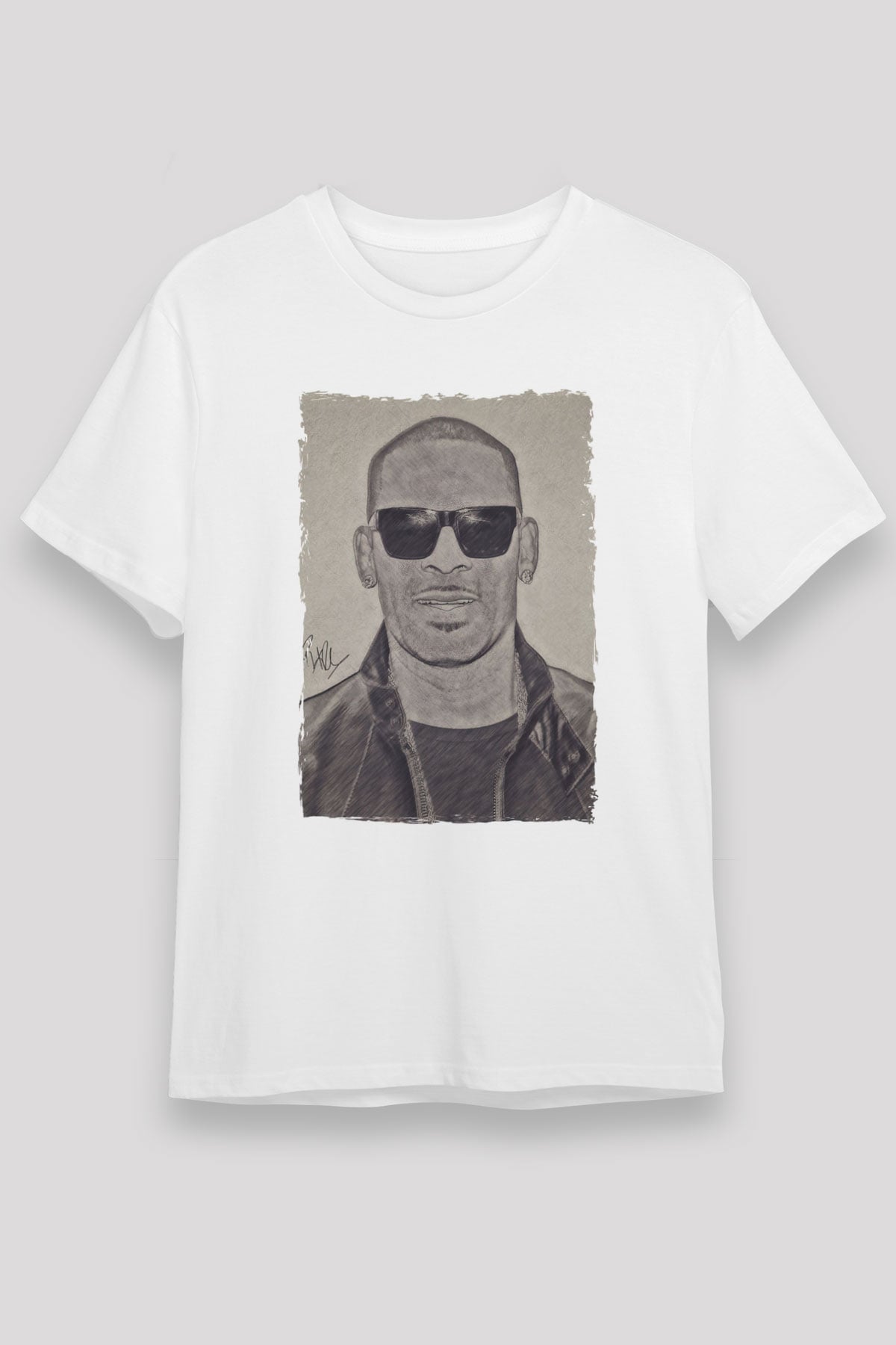 R.Kelly Beyaz Unisex Tişört T-Shirt - TişörtFabrikası
