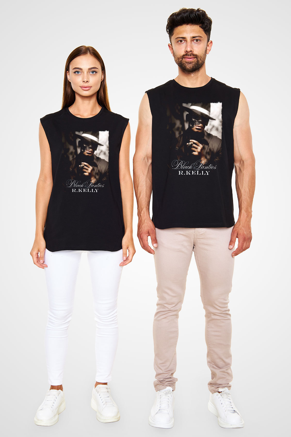 R.Kelly Siyah Unisex Kolsuz Tişört