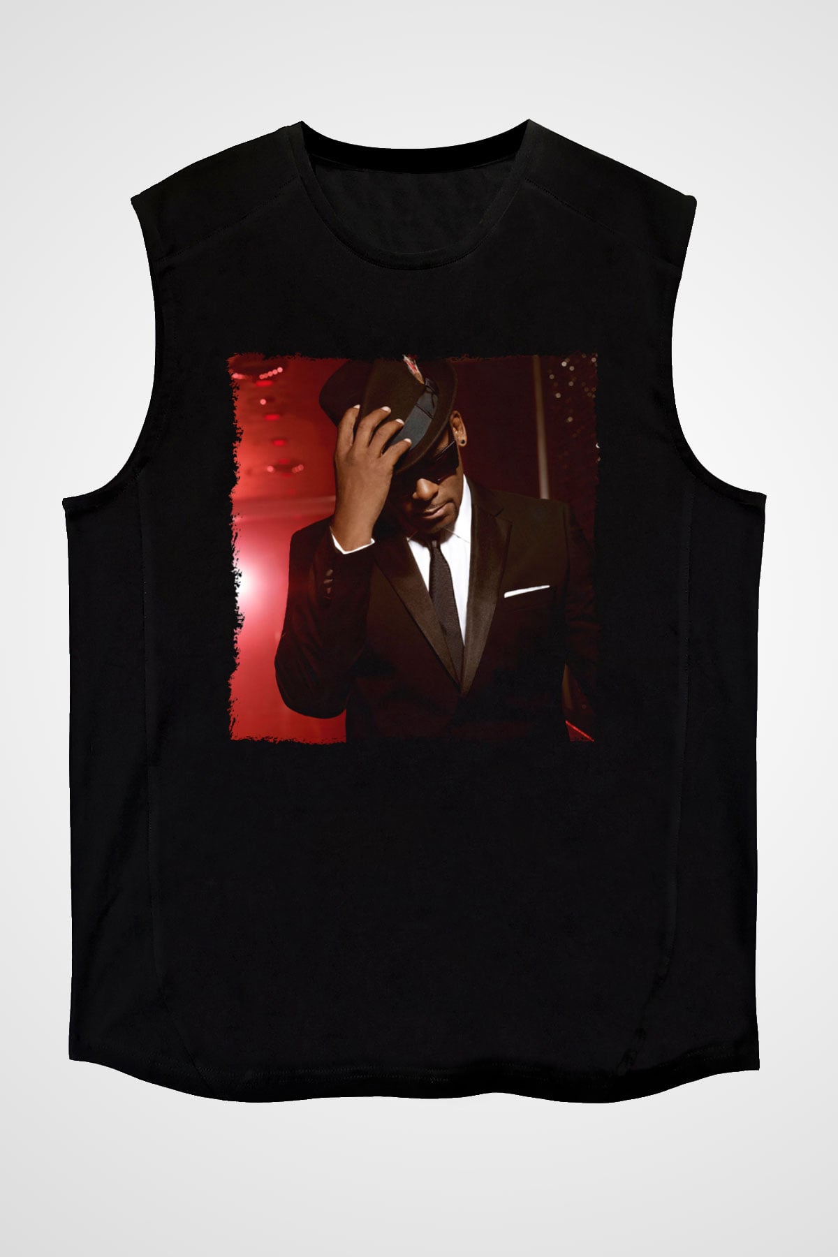 R.Kelly Siyah Unisex Kolsuz Tişört