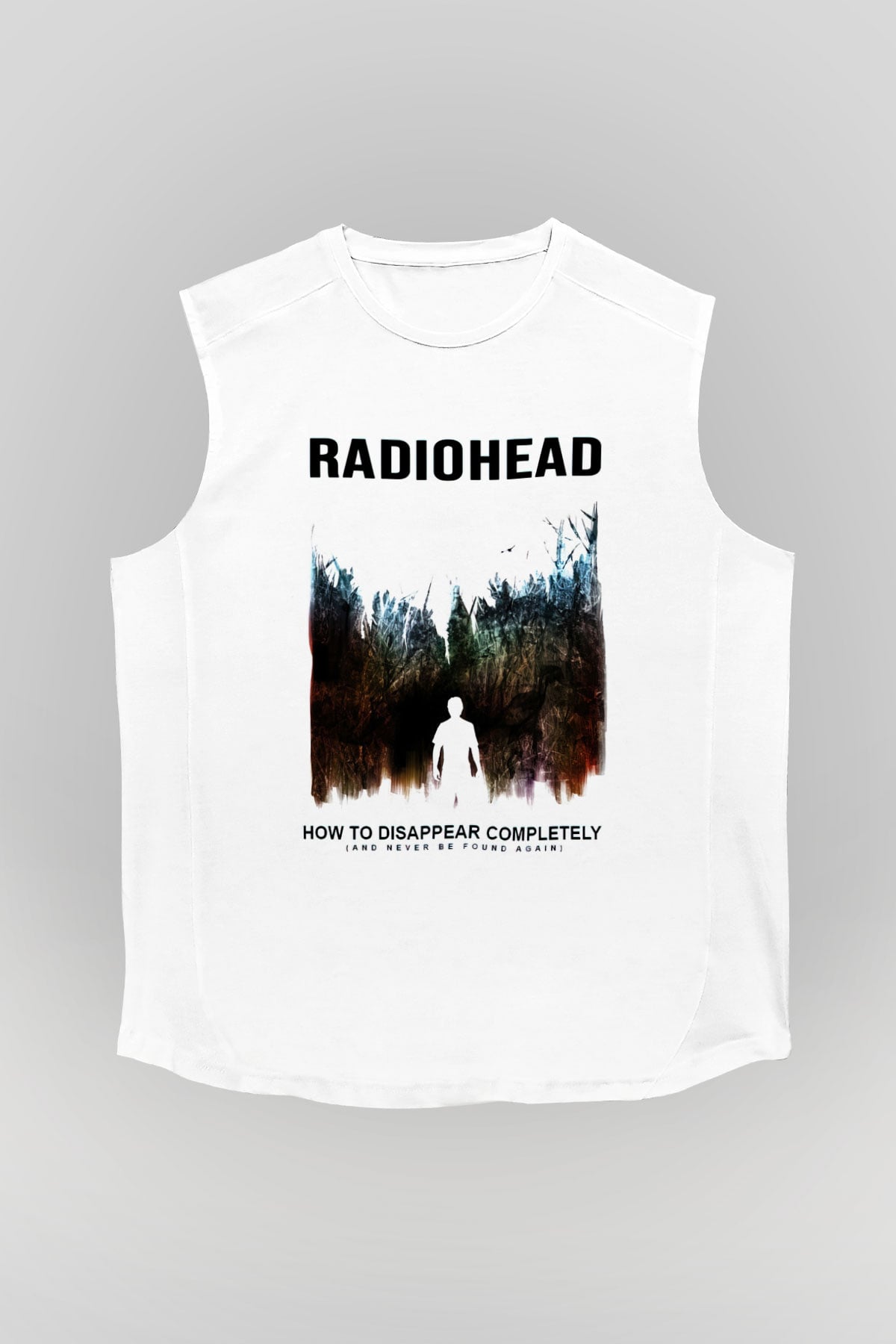 Radiohead Beyaz Unisex Kolsuz Tişört