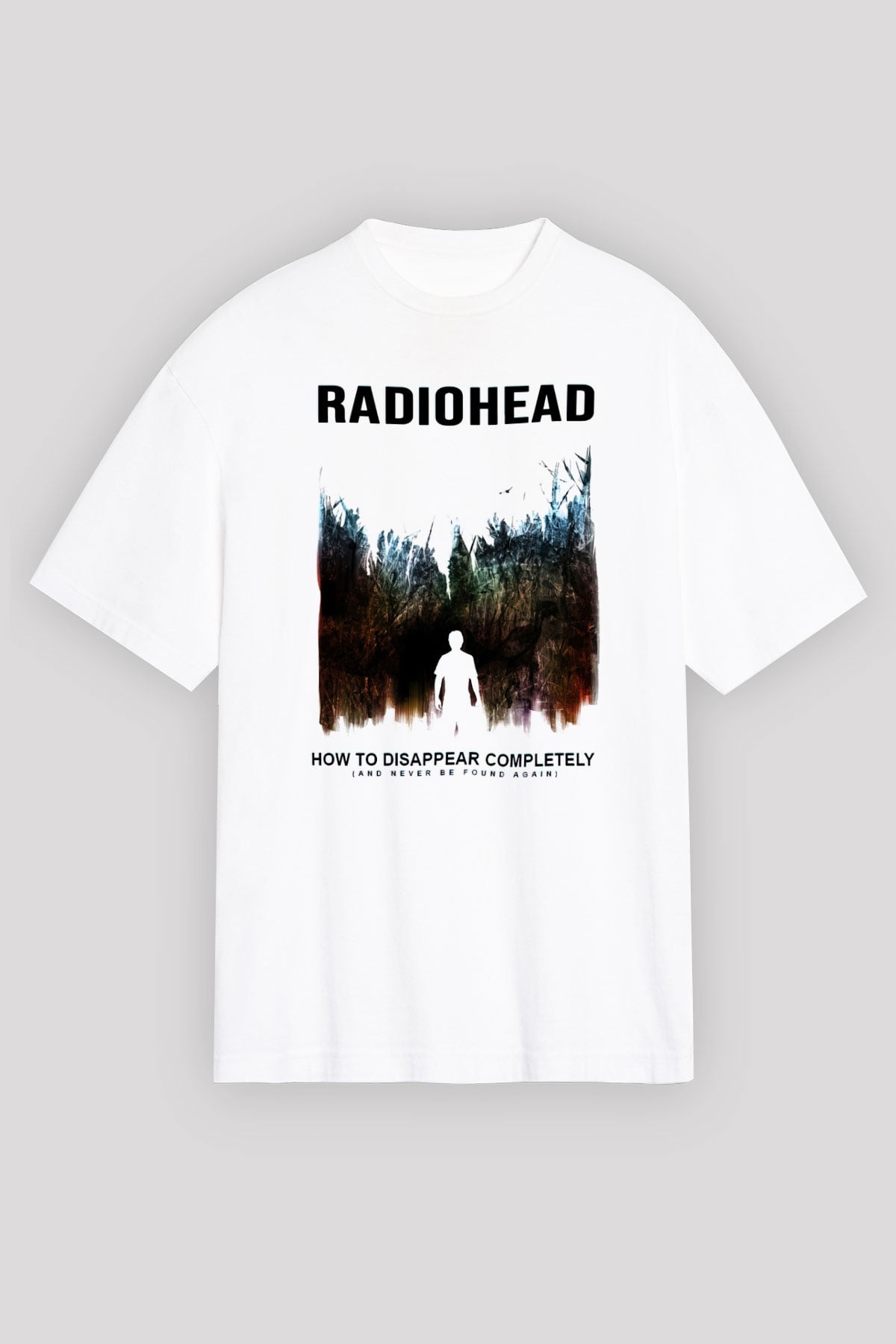 Radiohead Beyaz Unisex Oversize Tişört T-Shirt