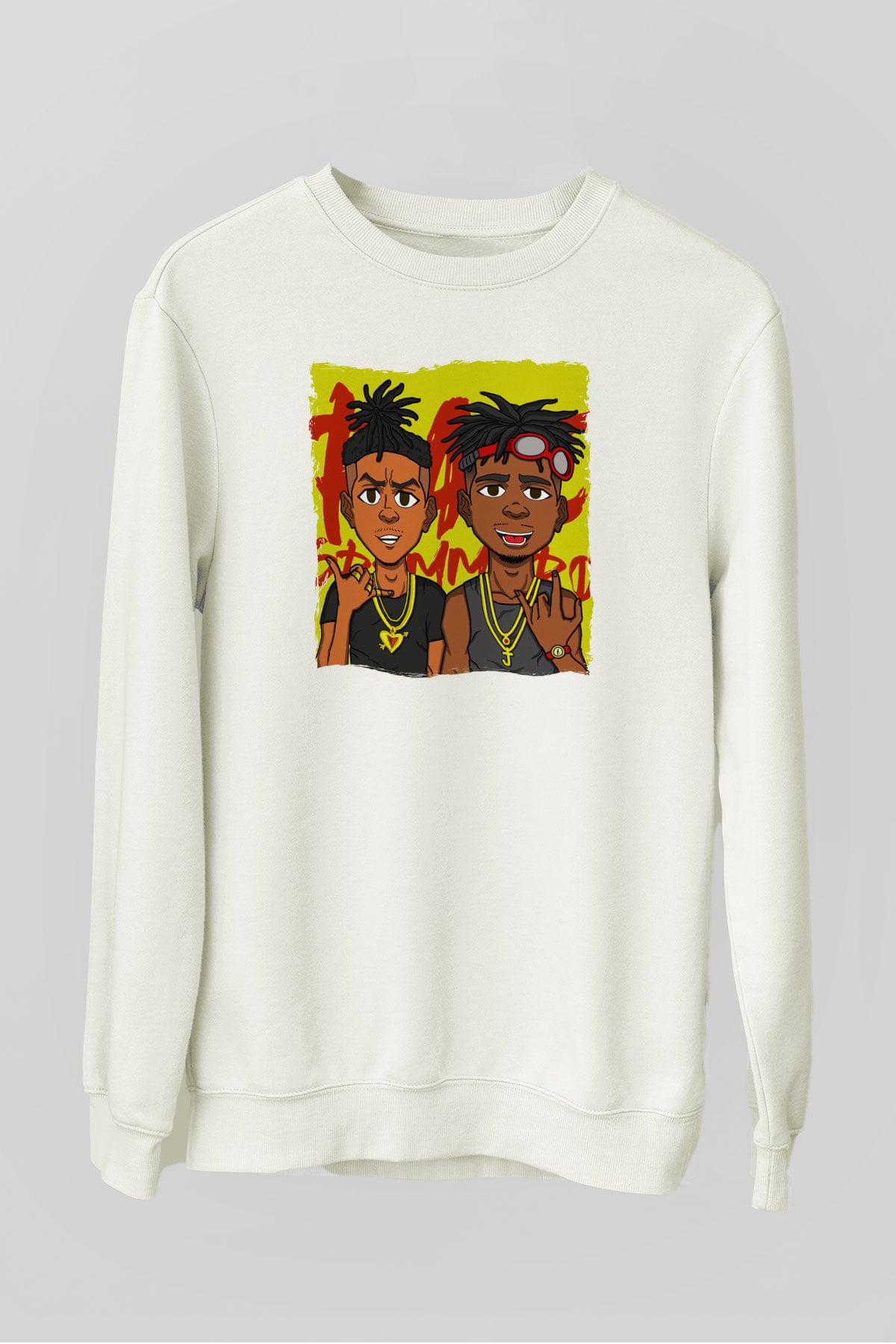 Rae Sremmurd Beyaz Unisex Sweatshirt