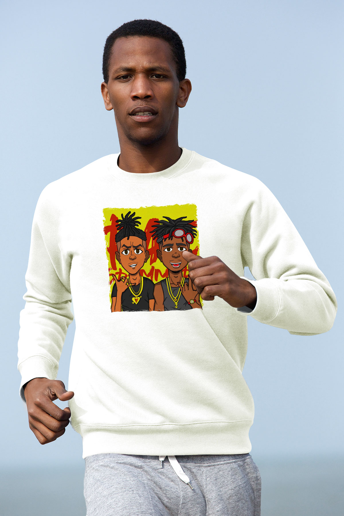 Rae Sremmurd Beyaz Unisex Sweatshirt
