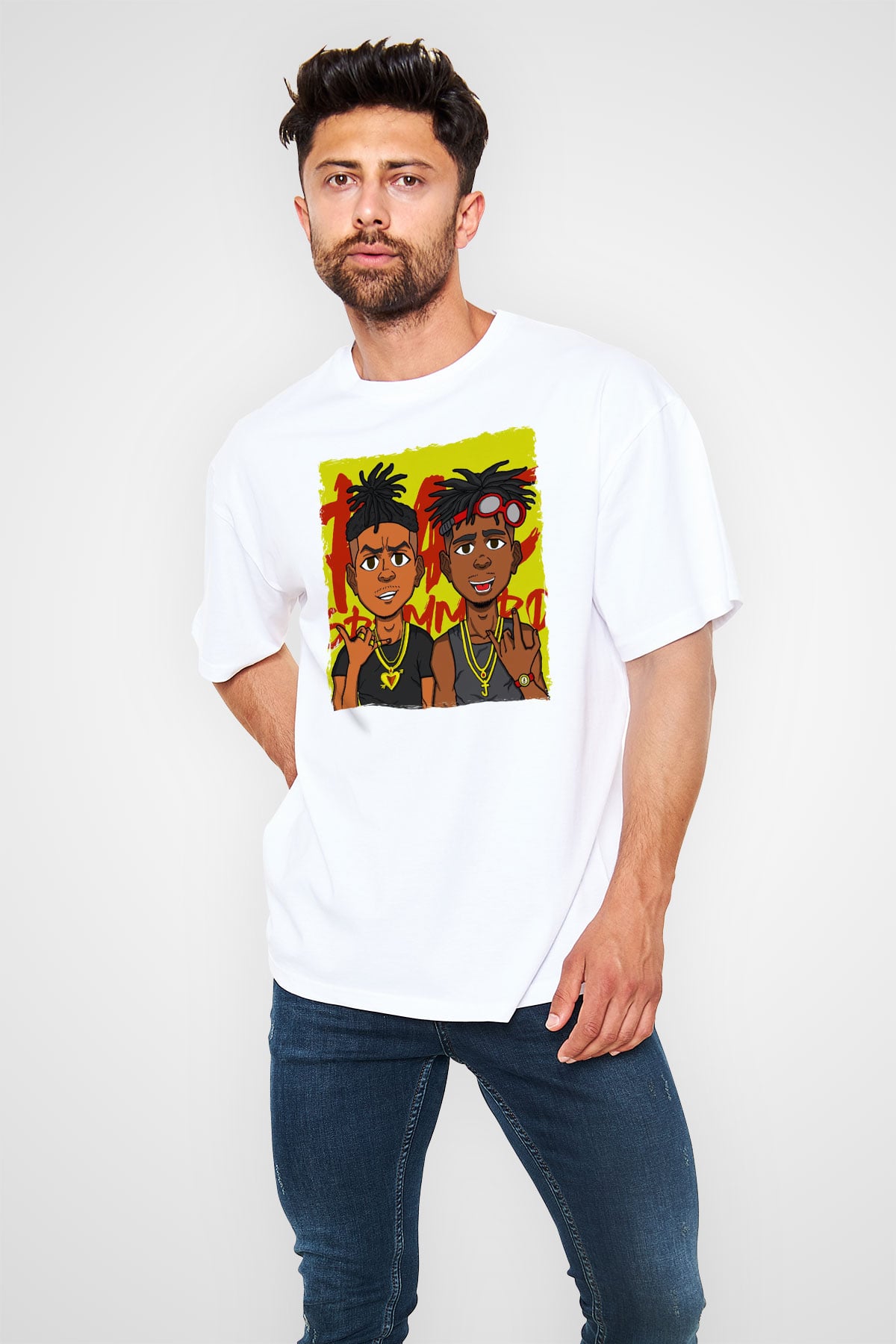 Rae Sremmurd Beyaz Unisex Tişört T-Shirt - TişörtFabrikası