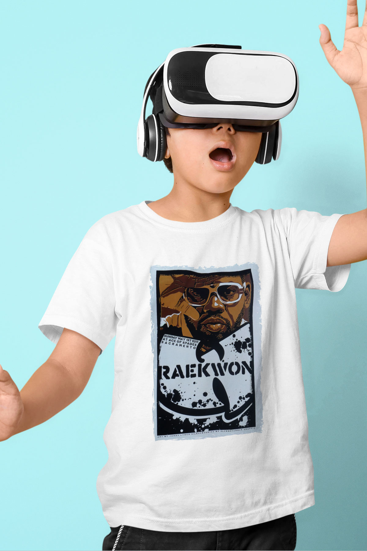 Raekwon Beyaz Unisex Çocuk Tişört