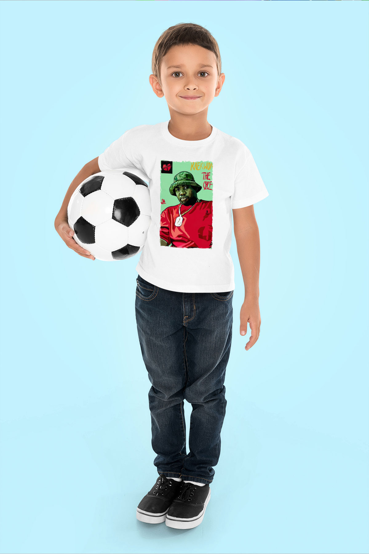 Raekwon Beyaz Unisex Çocuk Tişört