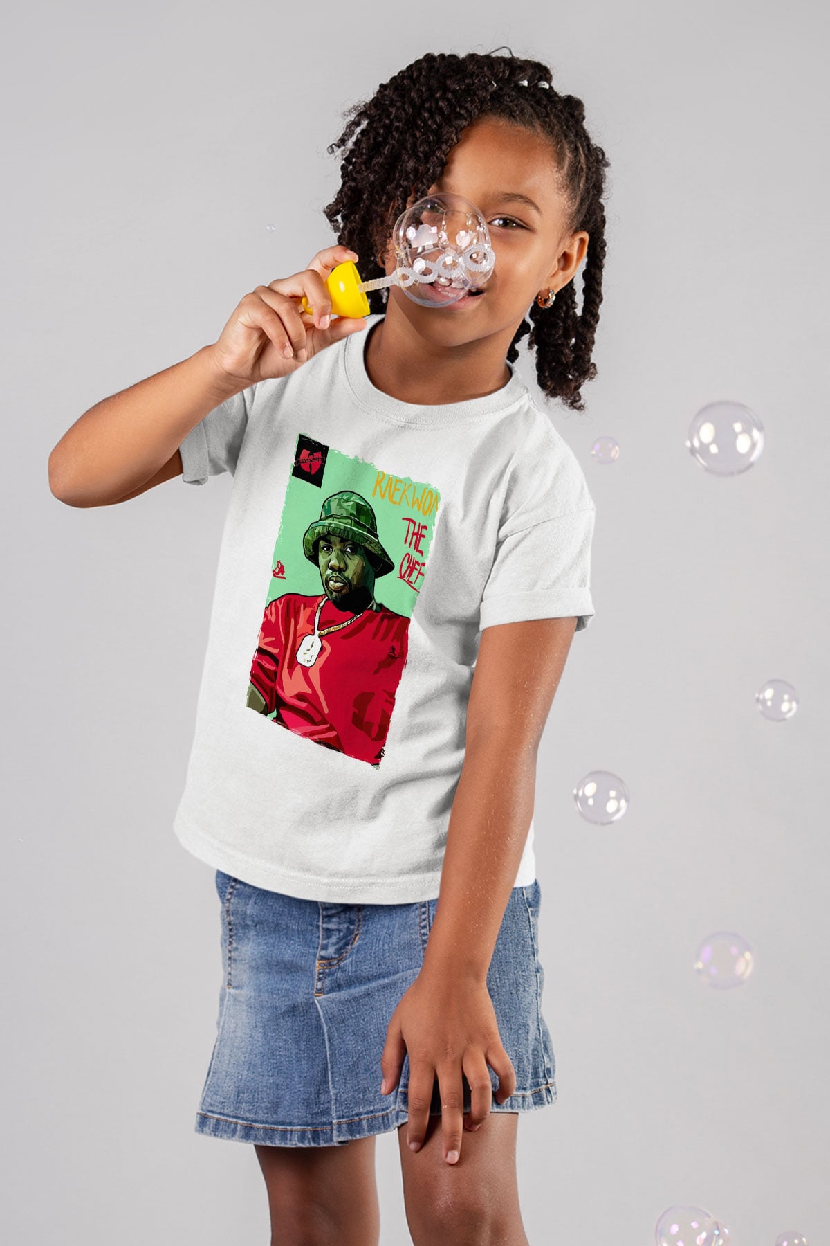 Raekwon Beyaz Unisex Çocuk Tişört