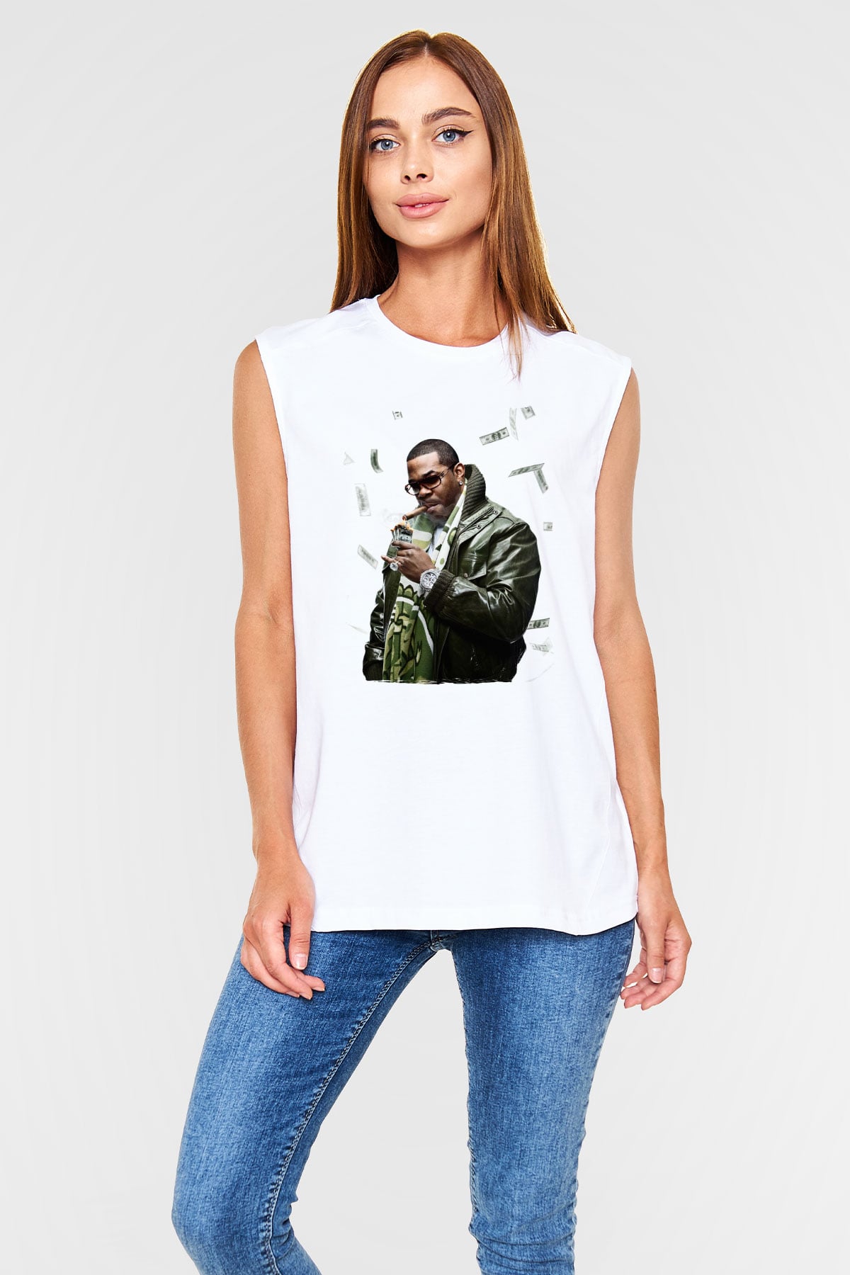 Raekwon Beyaz Unisex Kolsuz Tişört