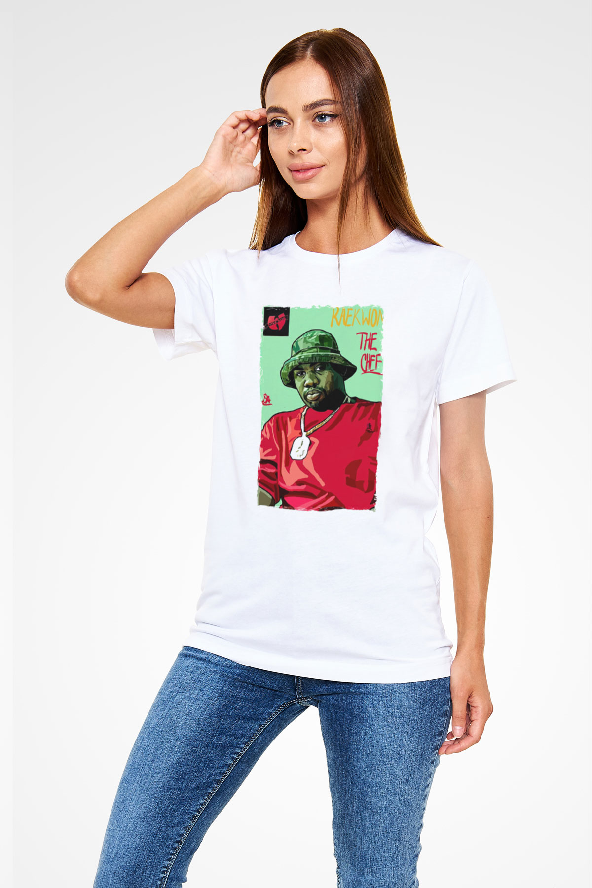 Raekwon Beyaz Unisex Tişört T-Shirt - TişörtFabrikası