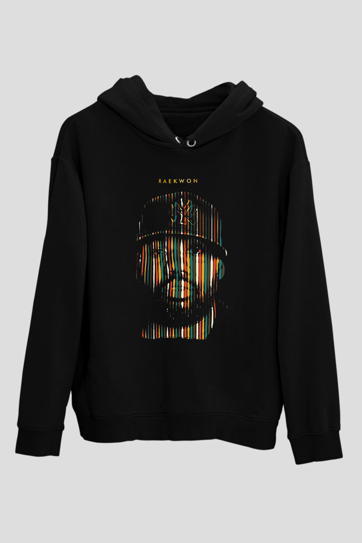 Raekwon Siyah Unisex Kapüşonlu Sweatshirt