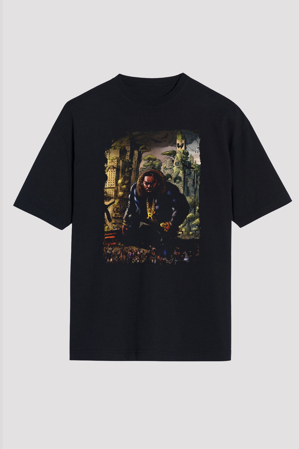 Raekwon Siyah Unisex Tişört T-Shirt - TişörtFabrikası