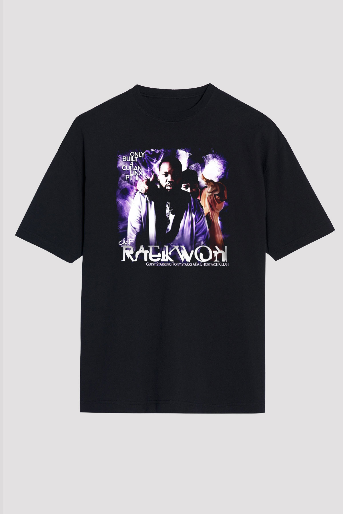 Raekwon Siyah Unisex Tişört T-Shirt - TişörtFabrikası