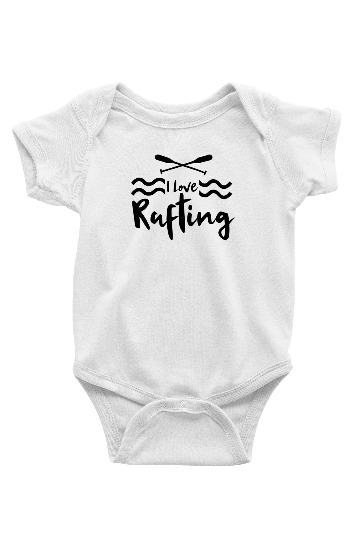 Rafting Baskılı Beyaz Bebek Body - Zıbın