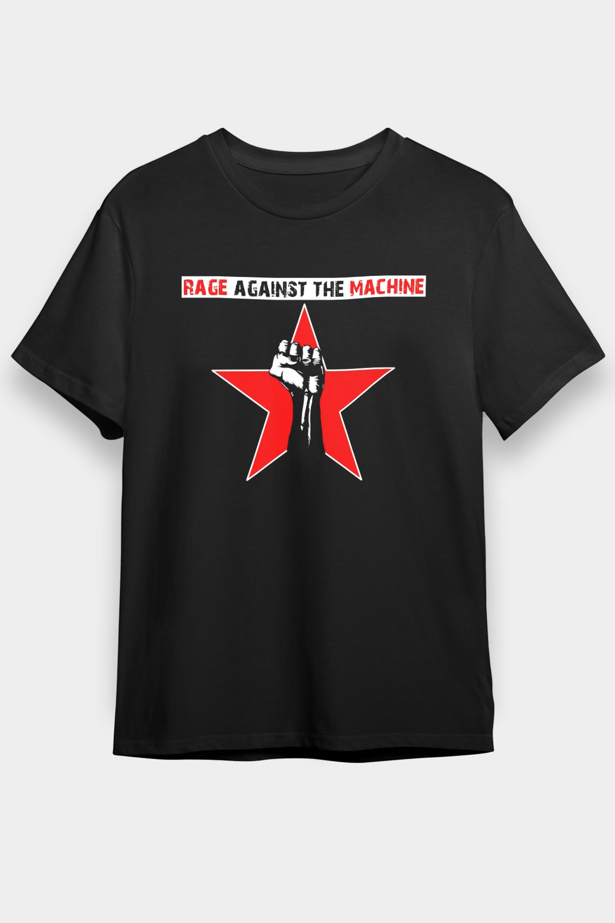 RAGE AGAINST THE MACHINE Tシャツ Rage Against the Machine Siyah Unisex Tişört T-Shirt - TişörtFabrikası