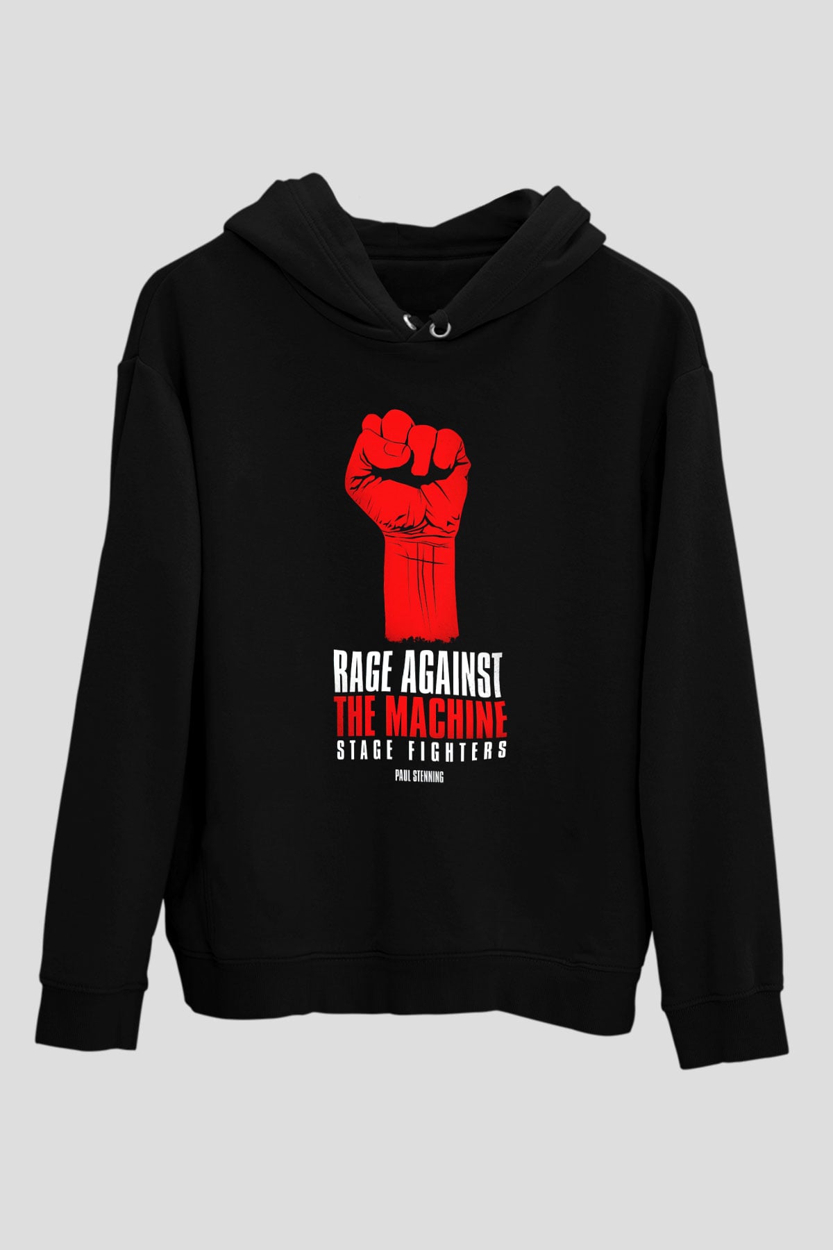Rage Against the Machine Siyah Unisex Hoodie