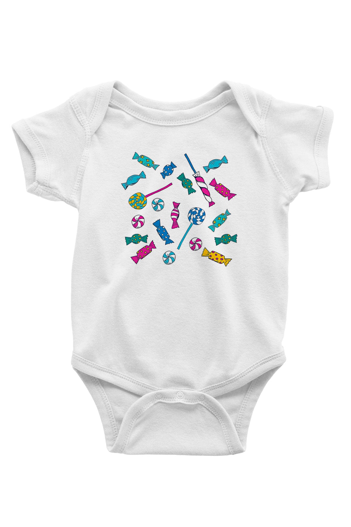 Ramazan Bayramı Baskılı Beyaz Unisex Bebek Body - Zıbın
