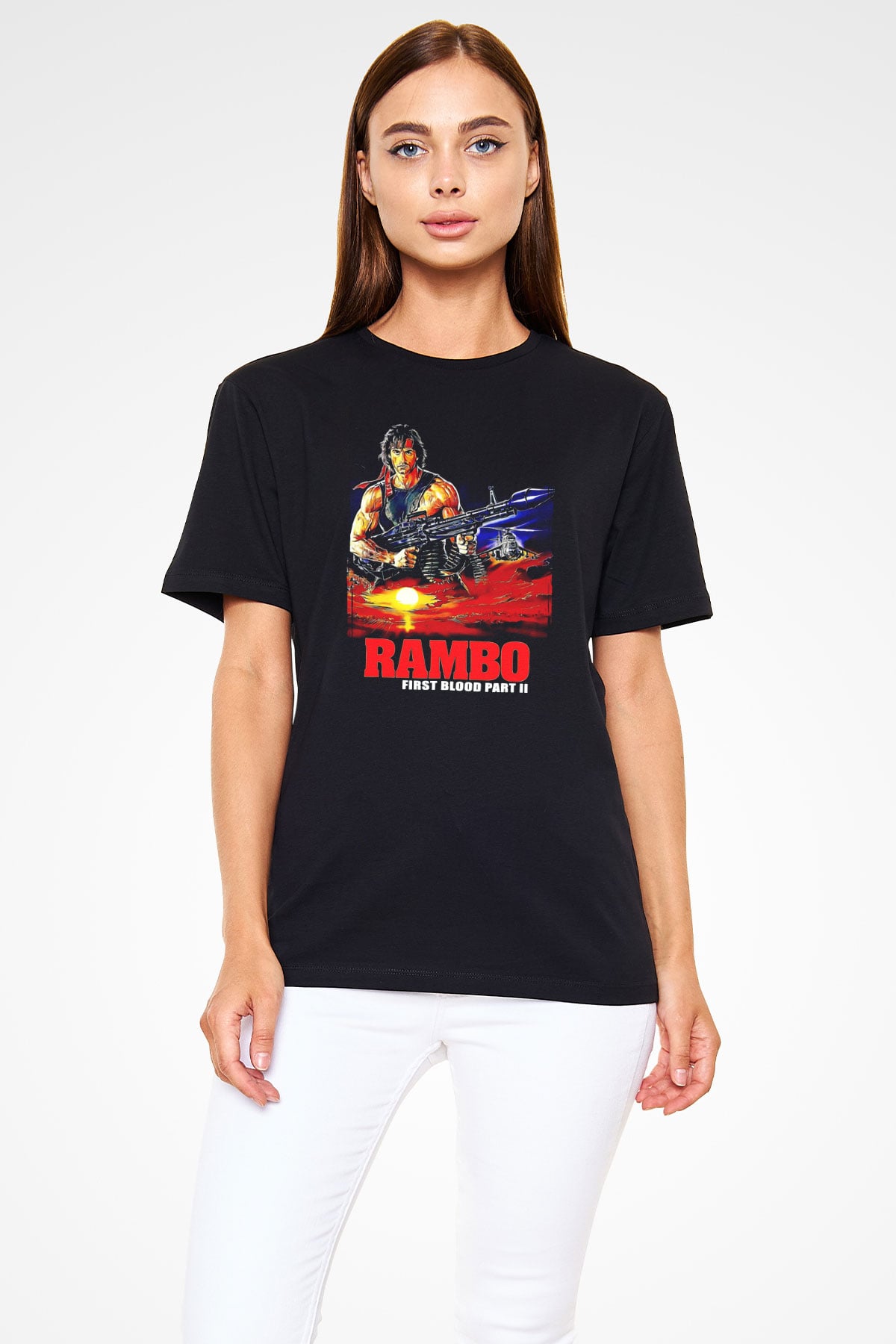 Rambo Siyah Unisex Tişört