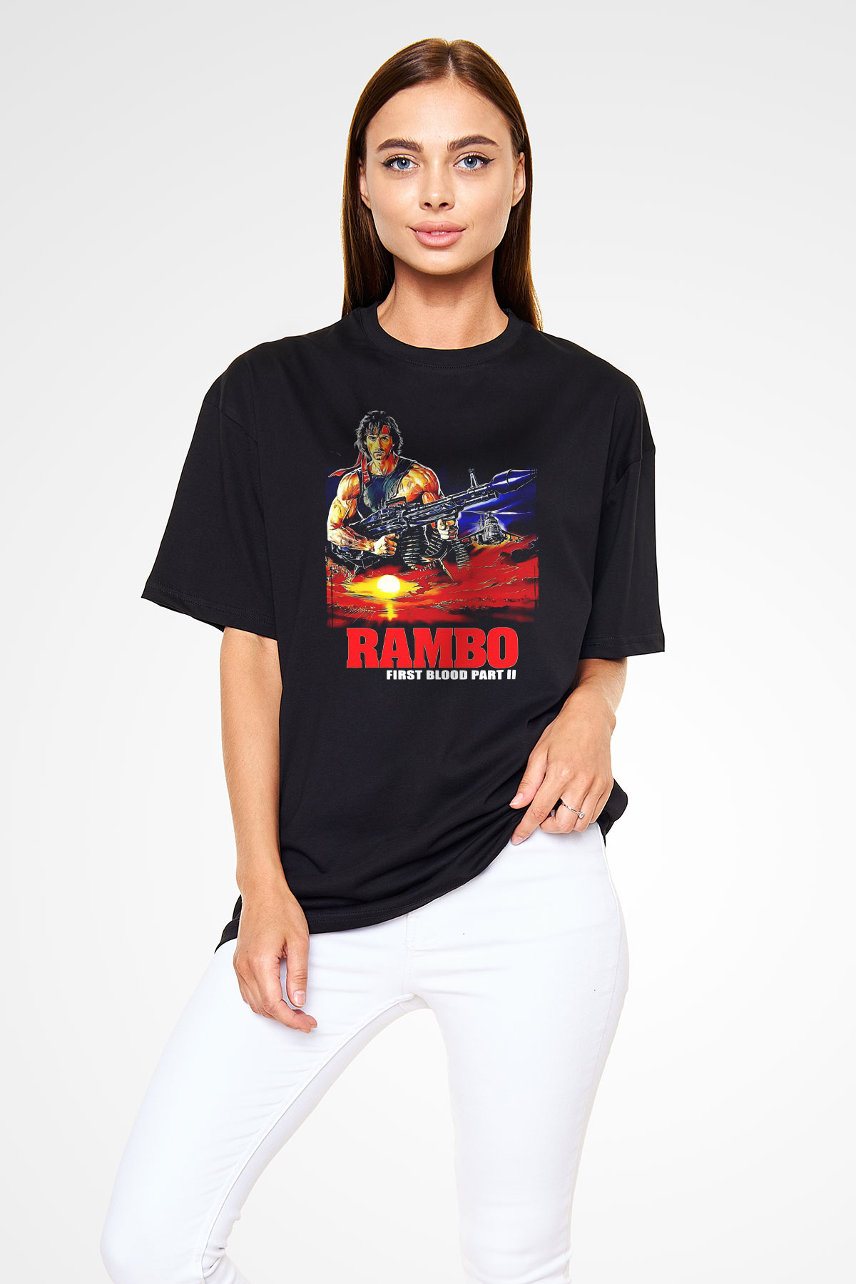 Rambo Siyah Unisex Tişört
