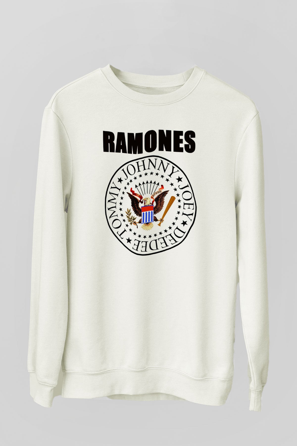 Ramones Beyaz Unisex Sweatshirt