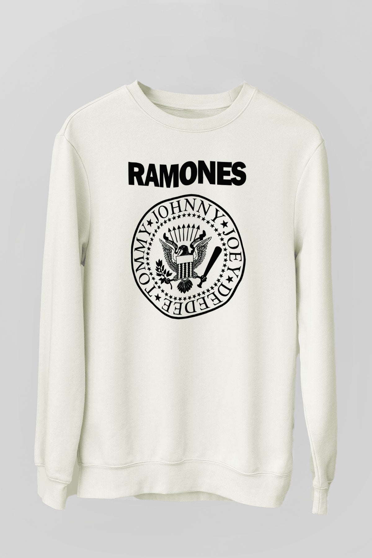 Ramones Beyaz Unisex Sweatshirt