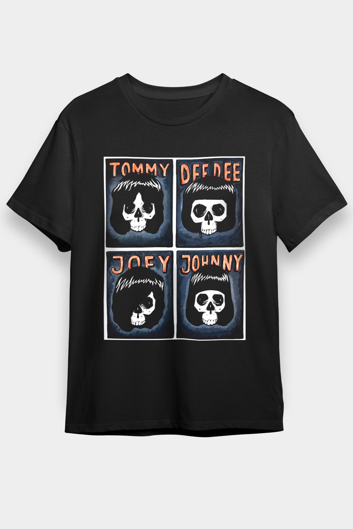 Ramones Beyaz Unisex Tişört T-Shirt - TişörtFabrikası