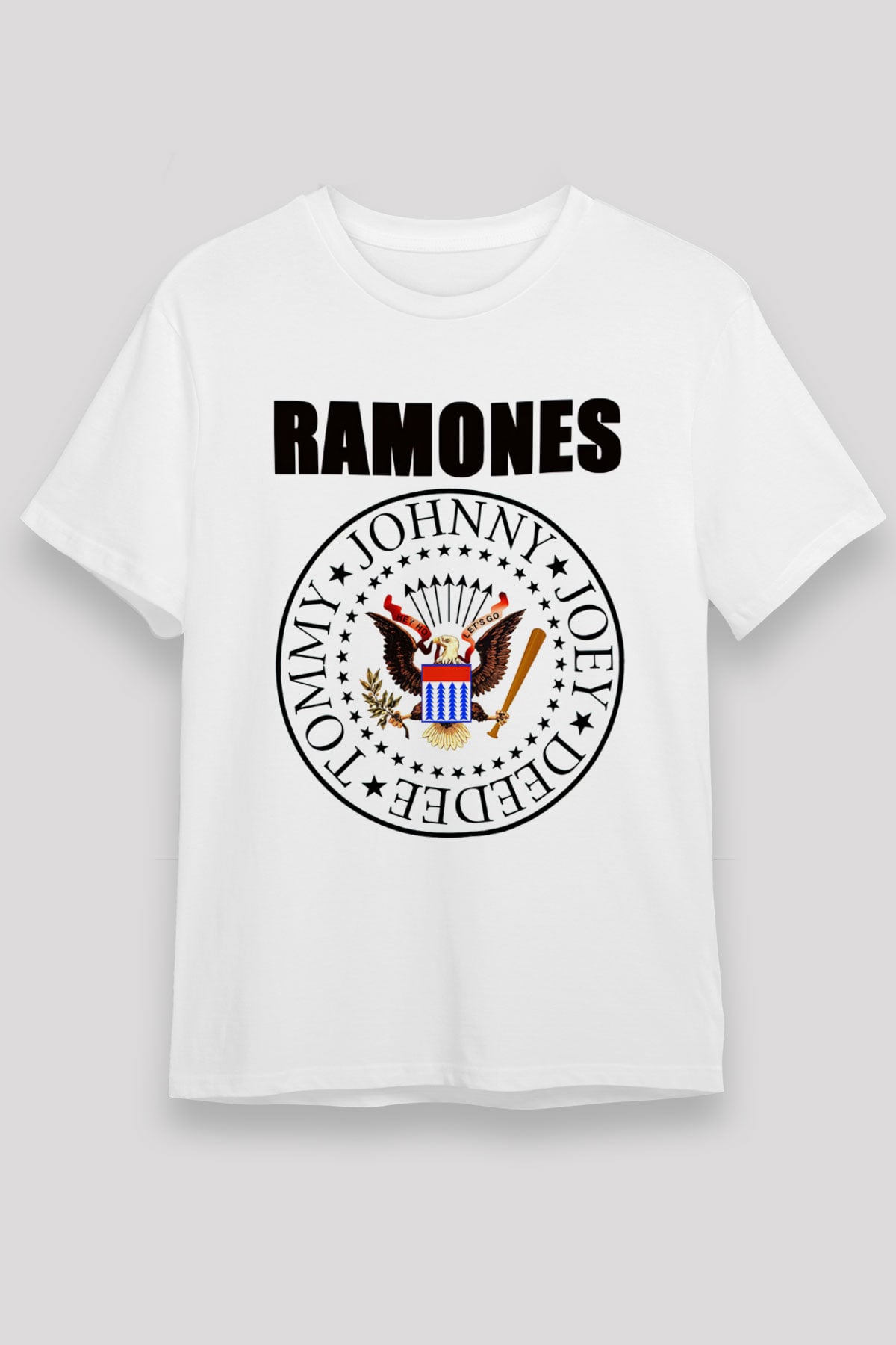 Ramones Beyaz Unisex Tişört T-Shirt - TişörtFabrikası