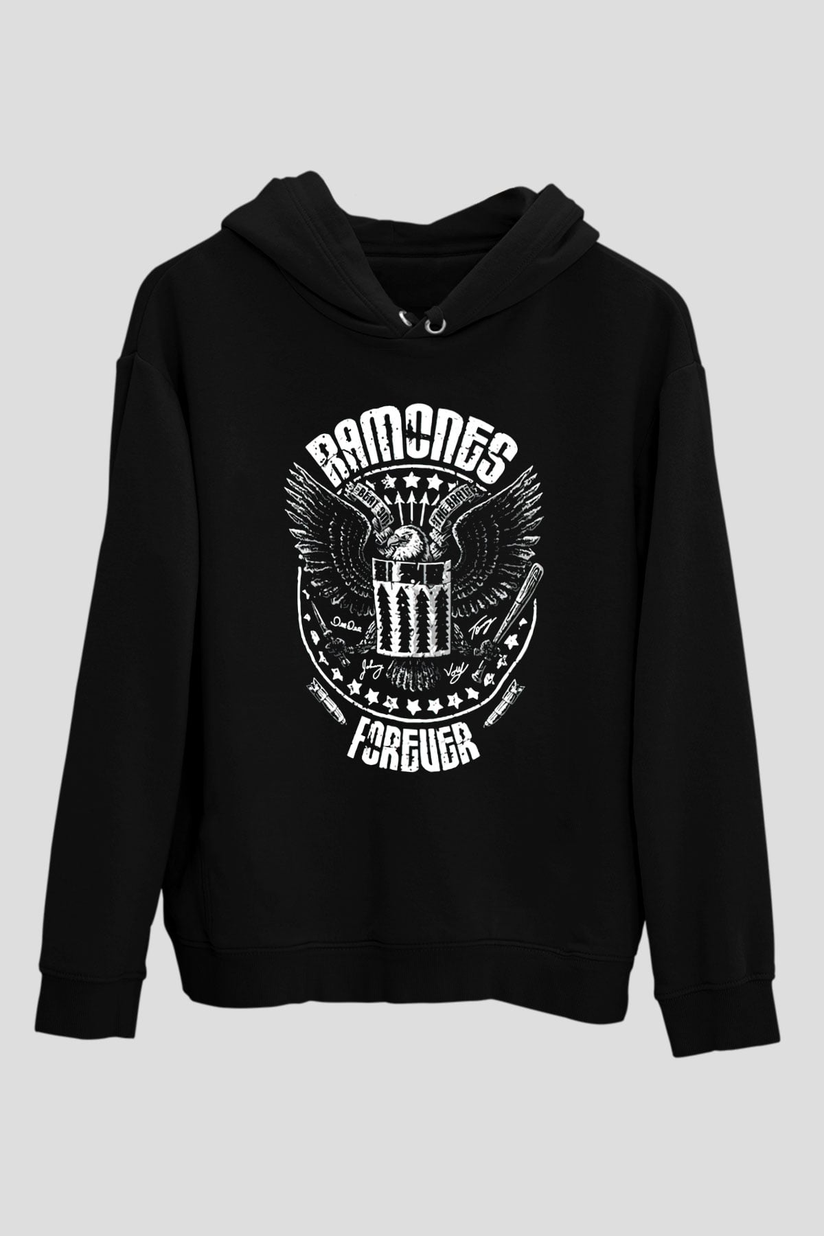 Ramones Siyah Unisex Hoodie