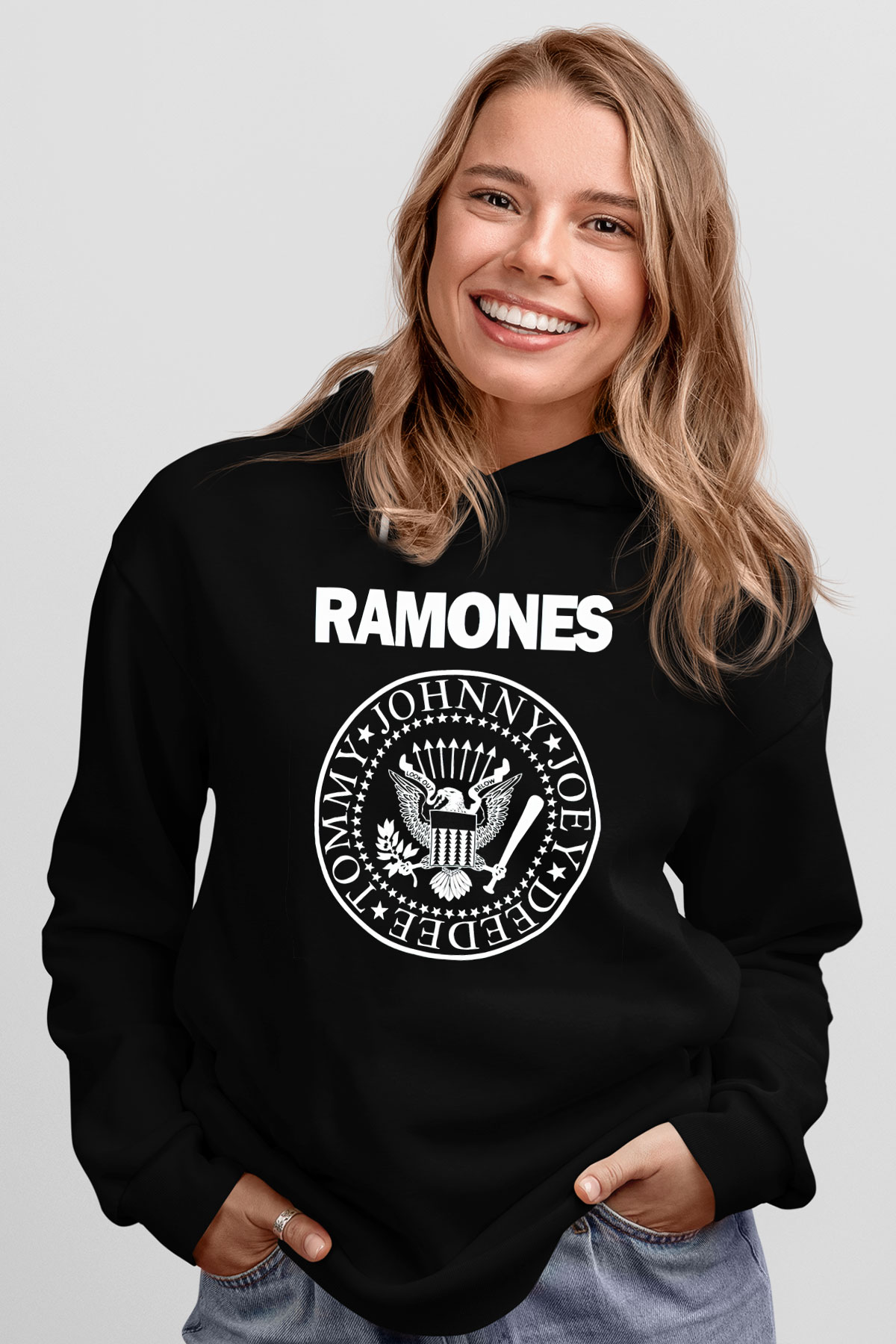 Ramones Siyah Unisex Hoodie