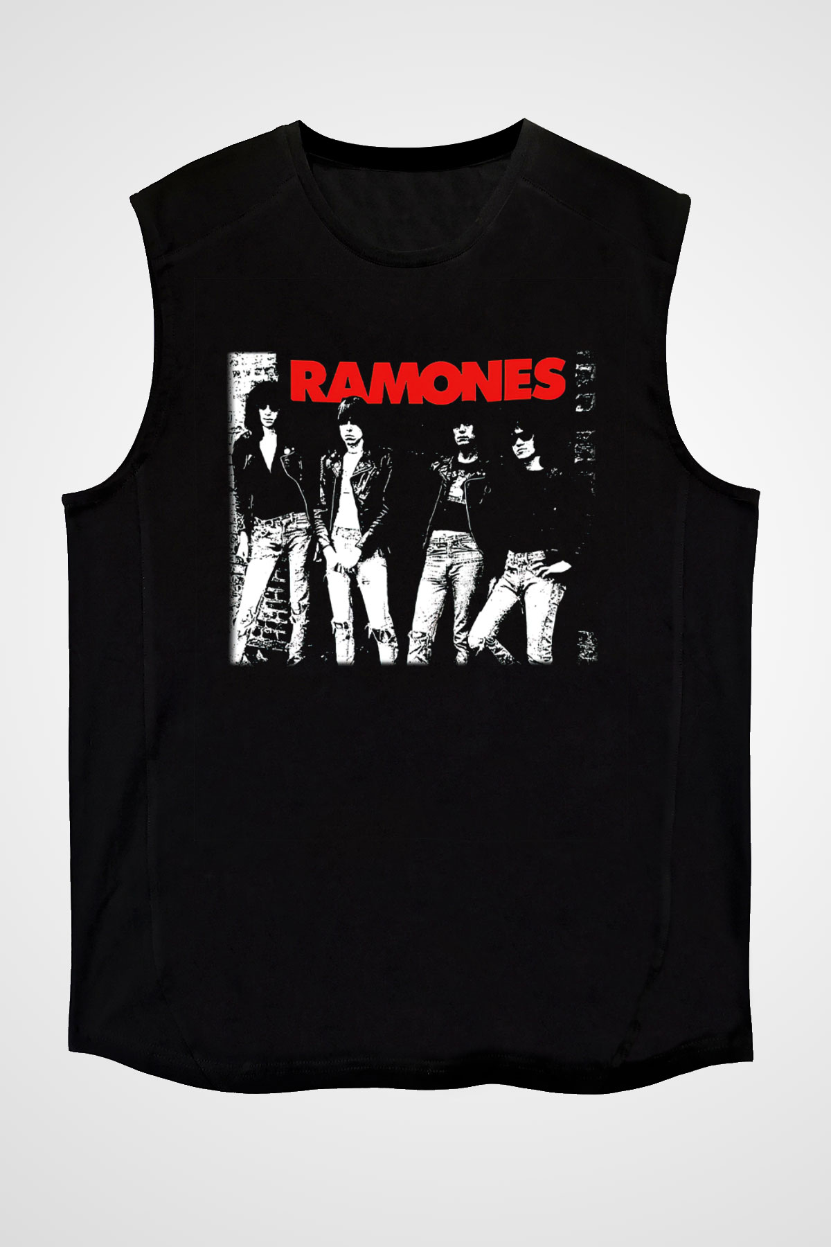 Ramones Siyah Unisex Kolsuz Tişört