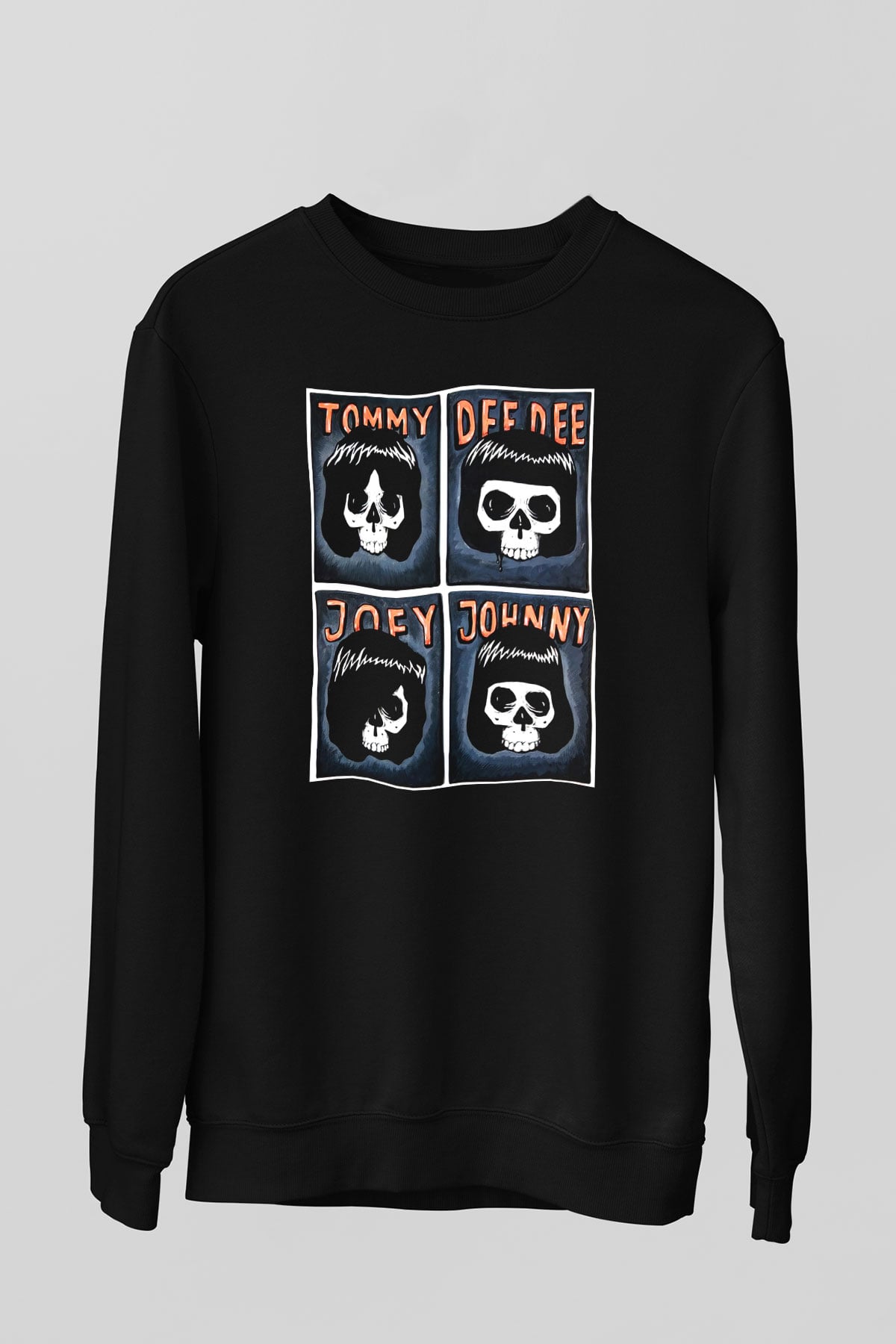 Ramones Siyah Unisex Sweatshirt