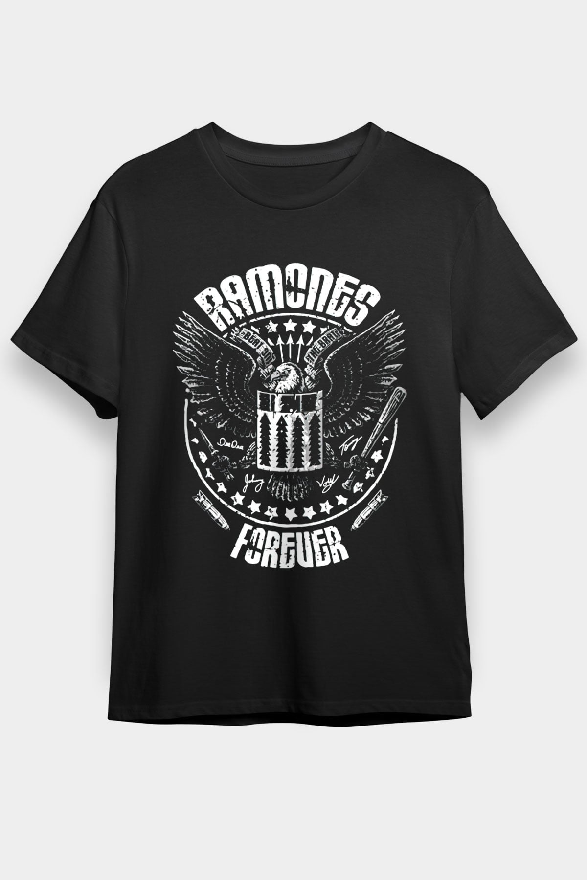 Ramones Siyah Unisex Tişört T-Shirt - TişörtFabrikası