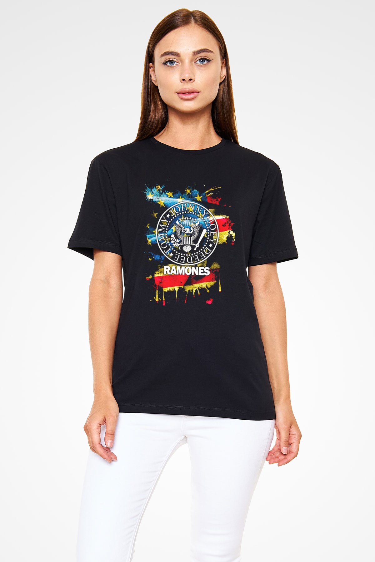 Ramones Siyah Unisex Tişört T-Shirt - TişörtFabrikası