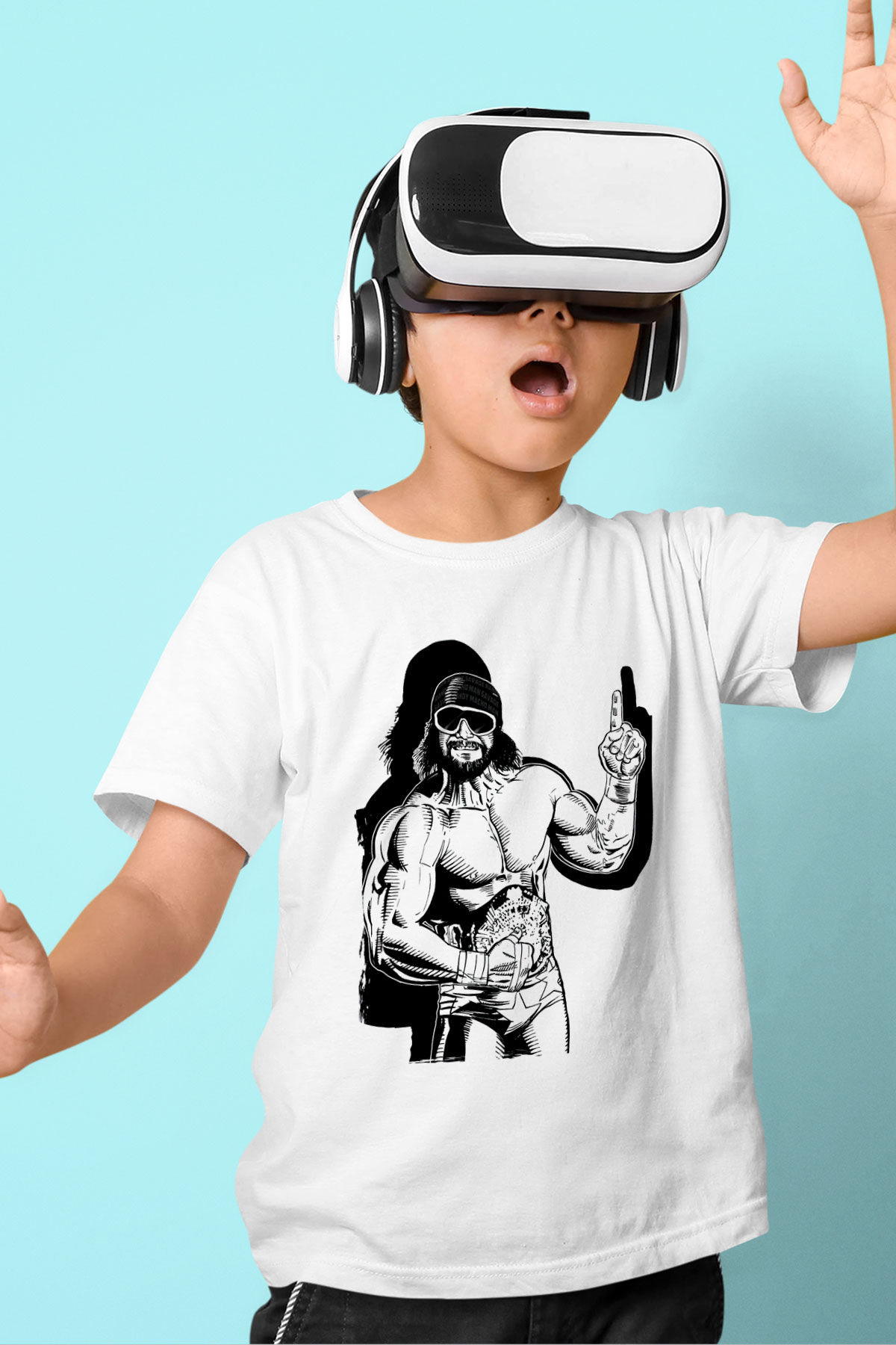 Randy Savage Beyaz Unisex  Çocuk Tişört