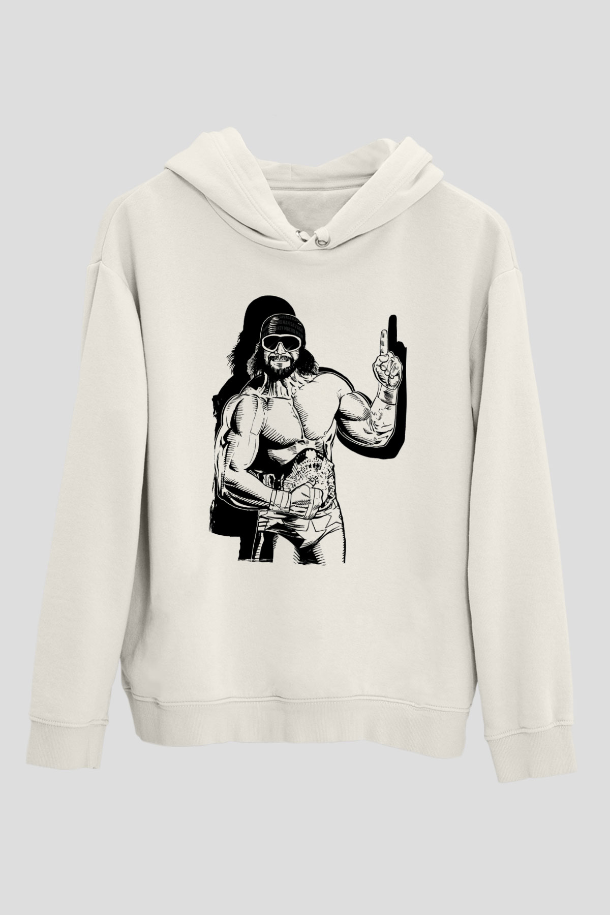 Randy Savage Beyaz Unisex Hoodie