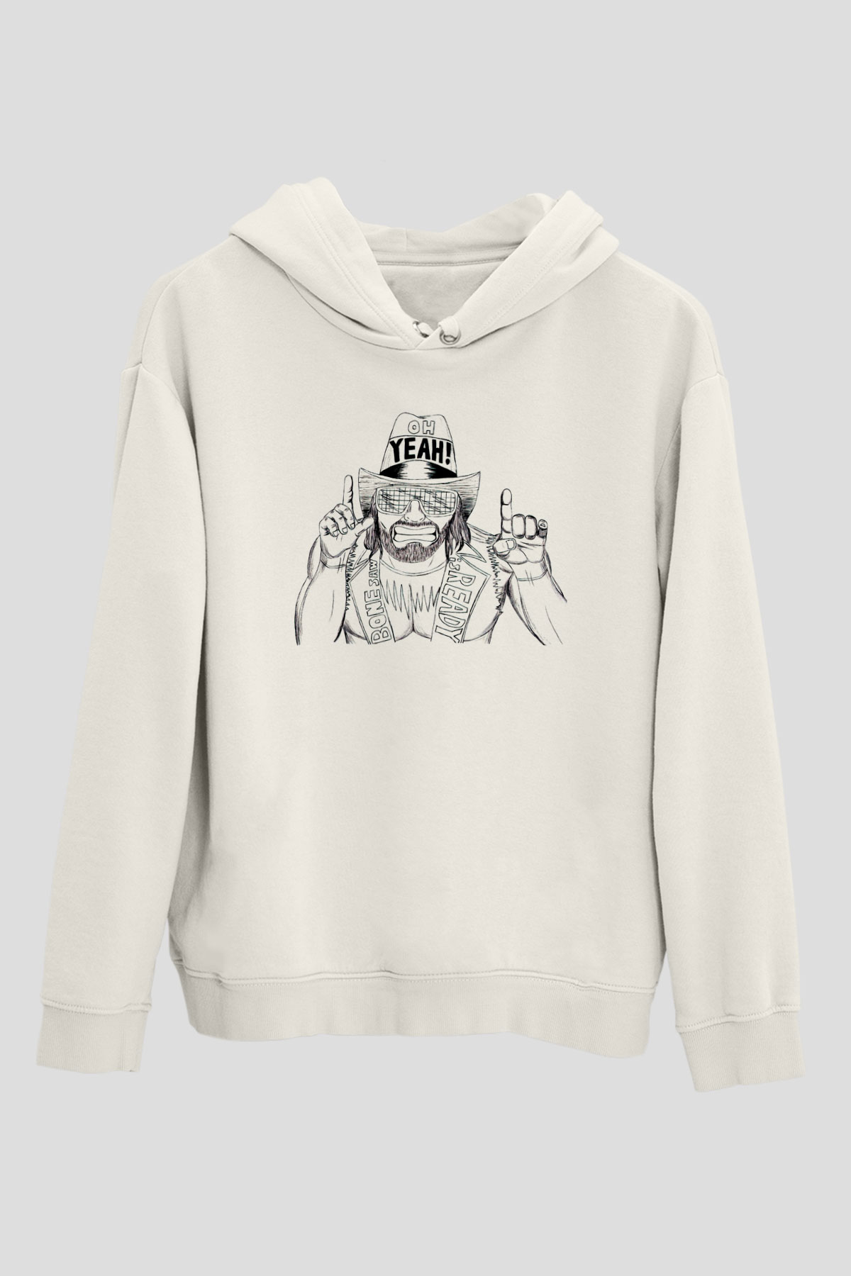 Randy Savage Beyaz Unisex Hoodie