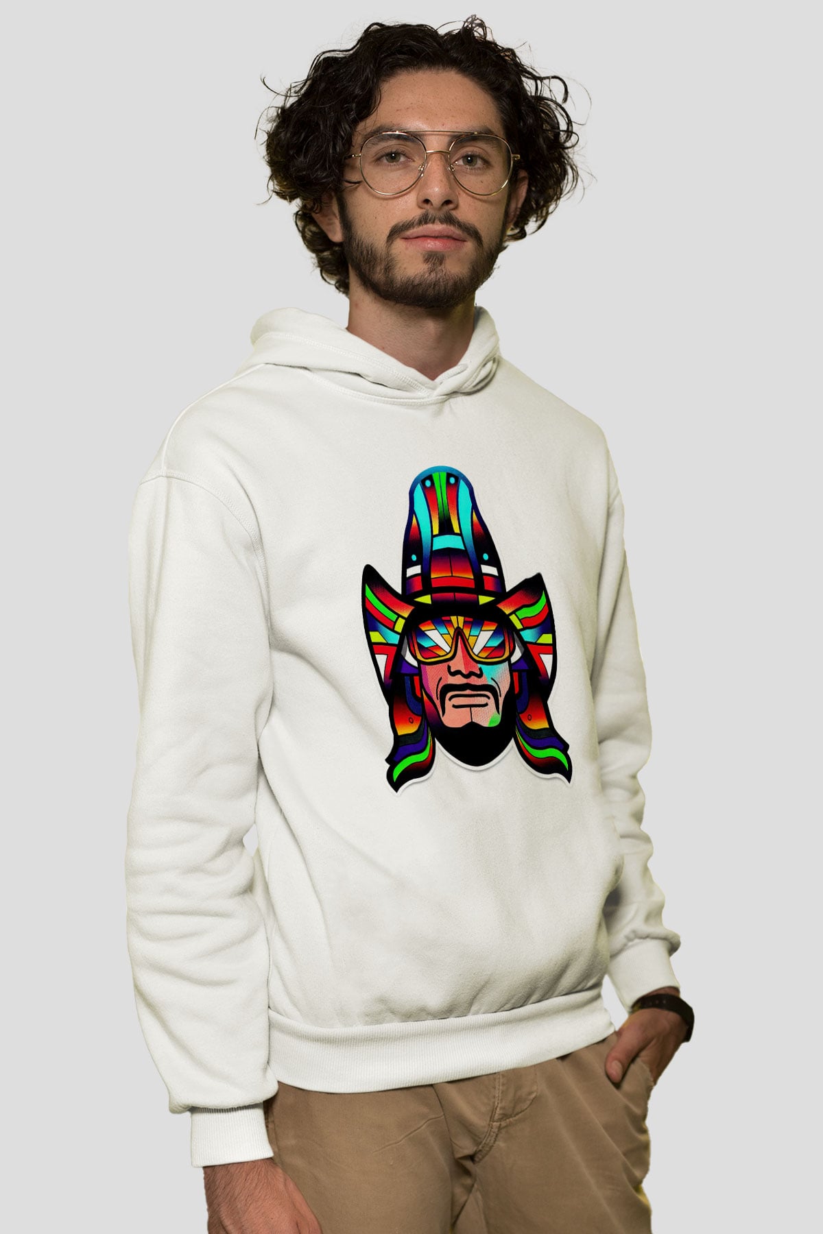 Randy Savage Beyaz Unisex Hoodie