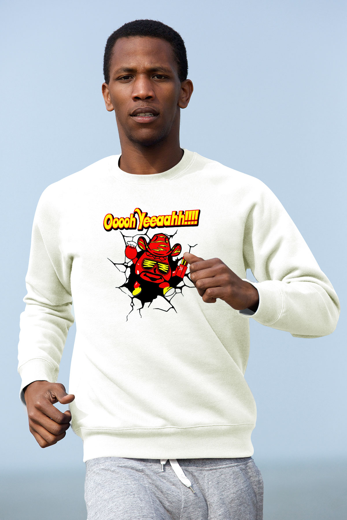 Randy Savage Beyaz Unisex  Sweatshirt