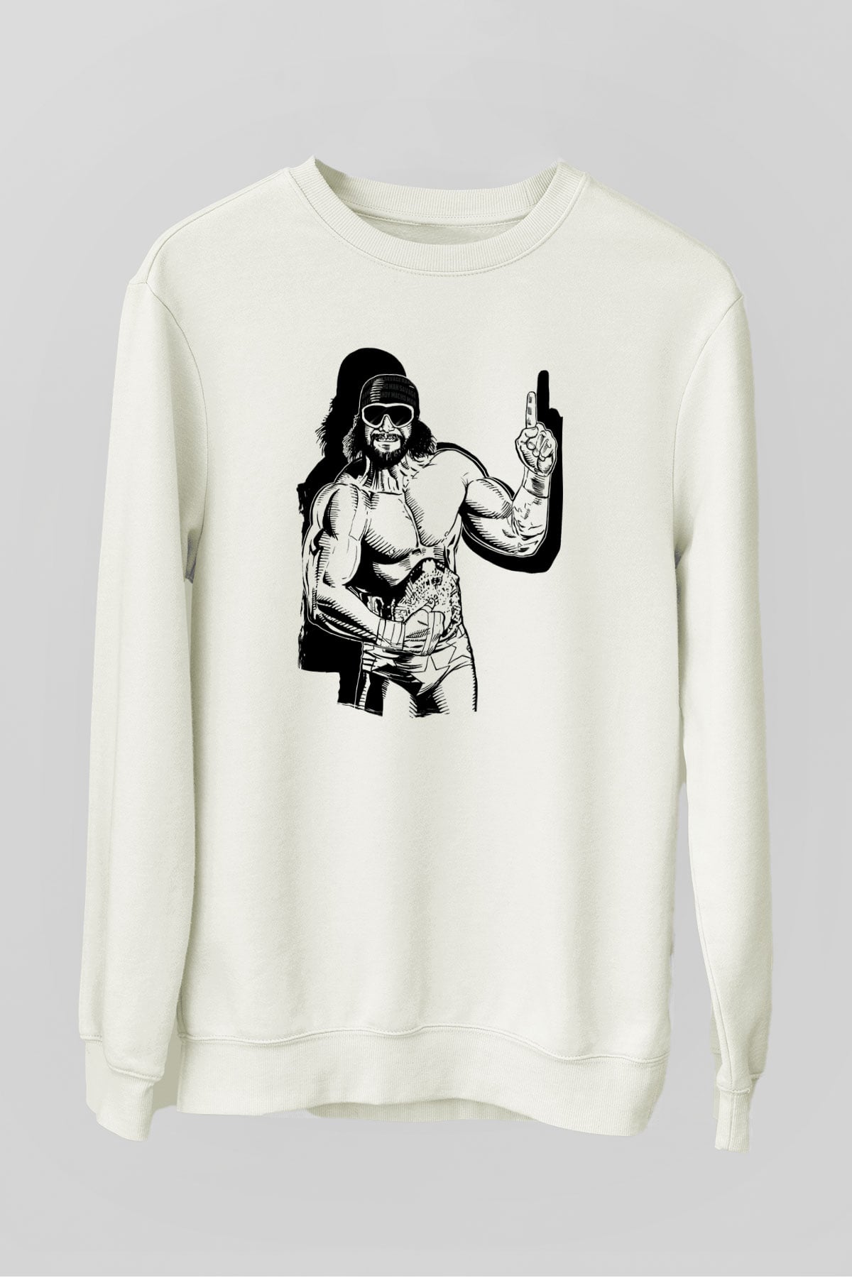 Randy Savage Beyaz Unisex  Sweatshirt