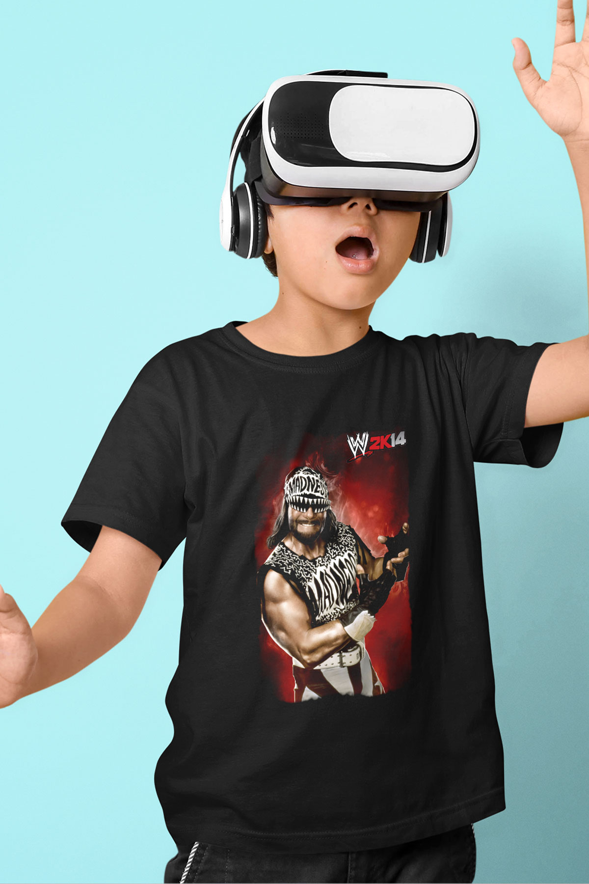 Randy Savage Siyah Unisex  Çocuk Tişört