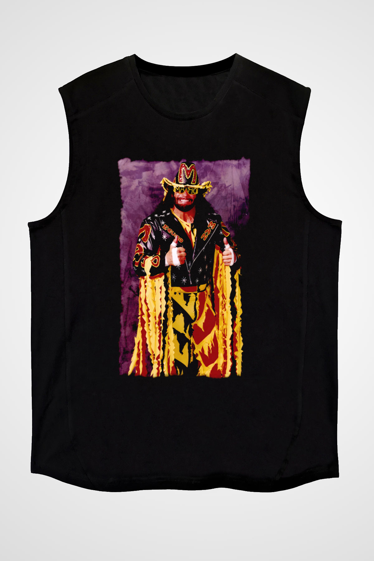 Randy Savage Siyah Unisex  Kolsuz Tişört