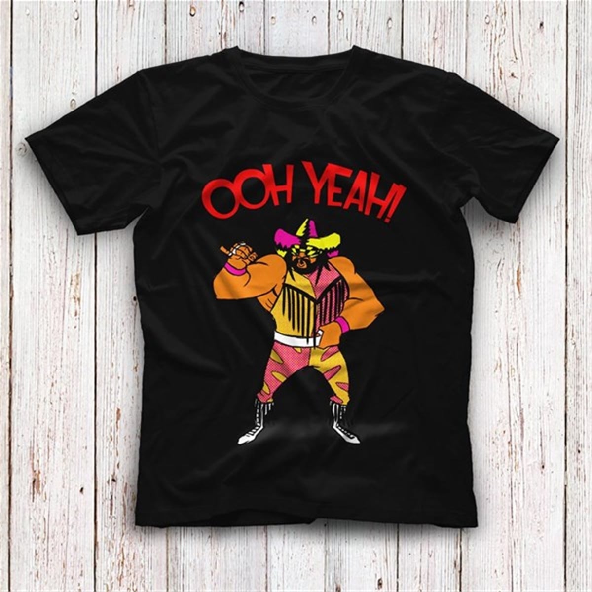Randy Savage Siyah Unisex Tişört