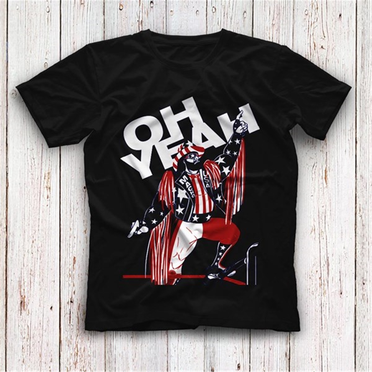 Randy Savage Siyah Unisex Tişört