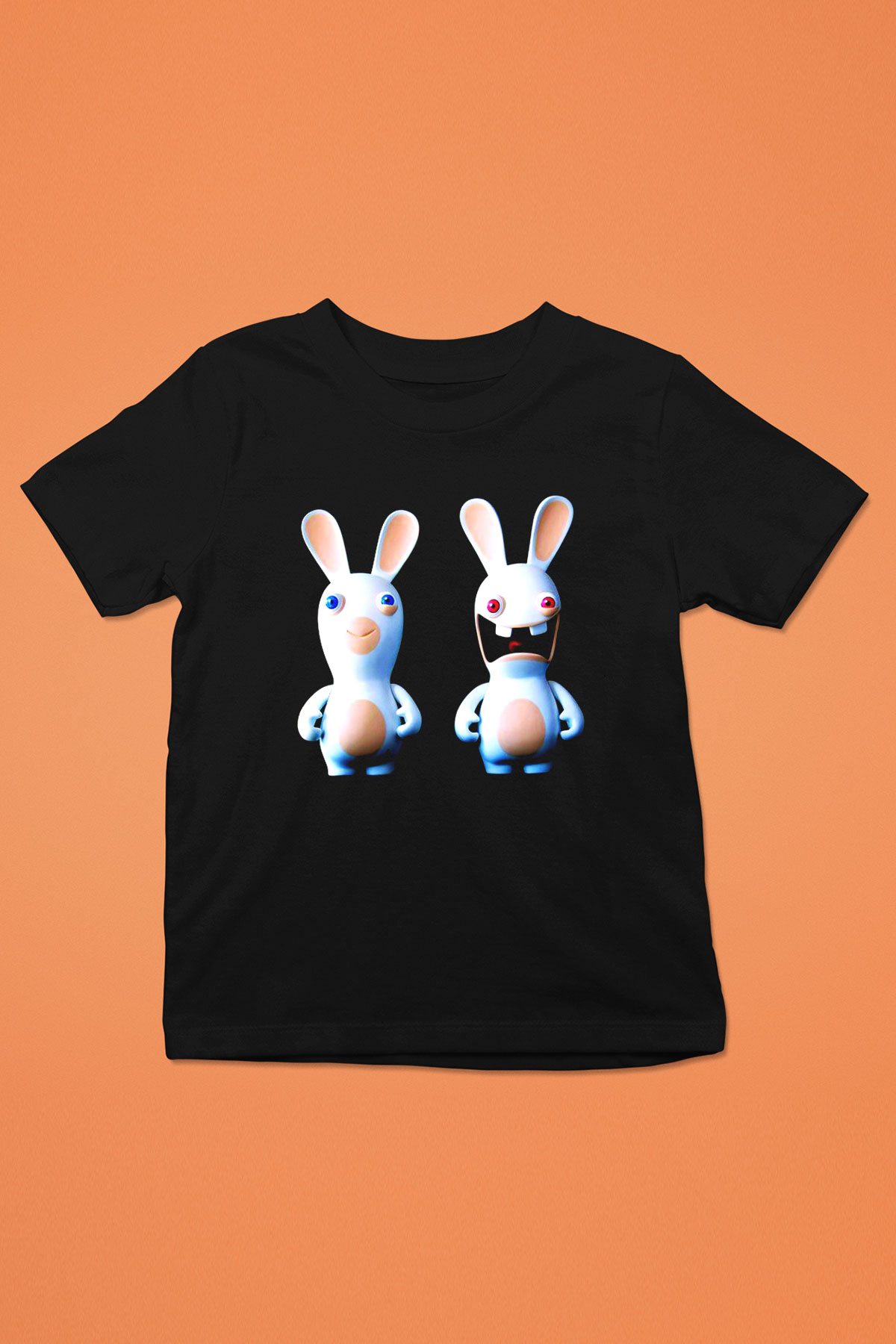 Rayman Baskılı Siyah Unisex Çocuk Tişört