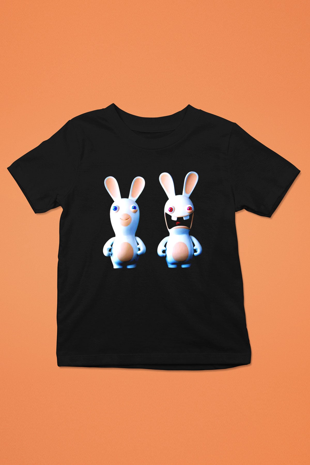 Rayman Baskılı Siyah Unisex Çocuk Tişört