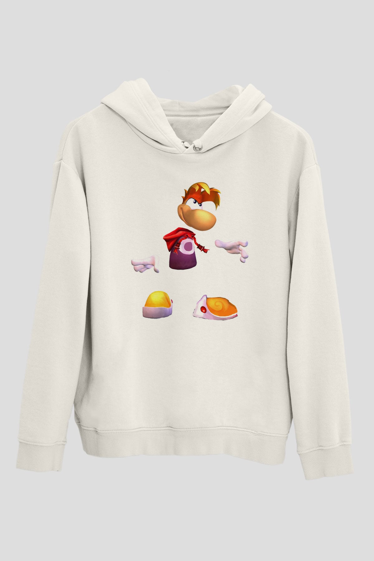 Rayman Beyaz Unisex Hoodie