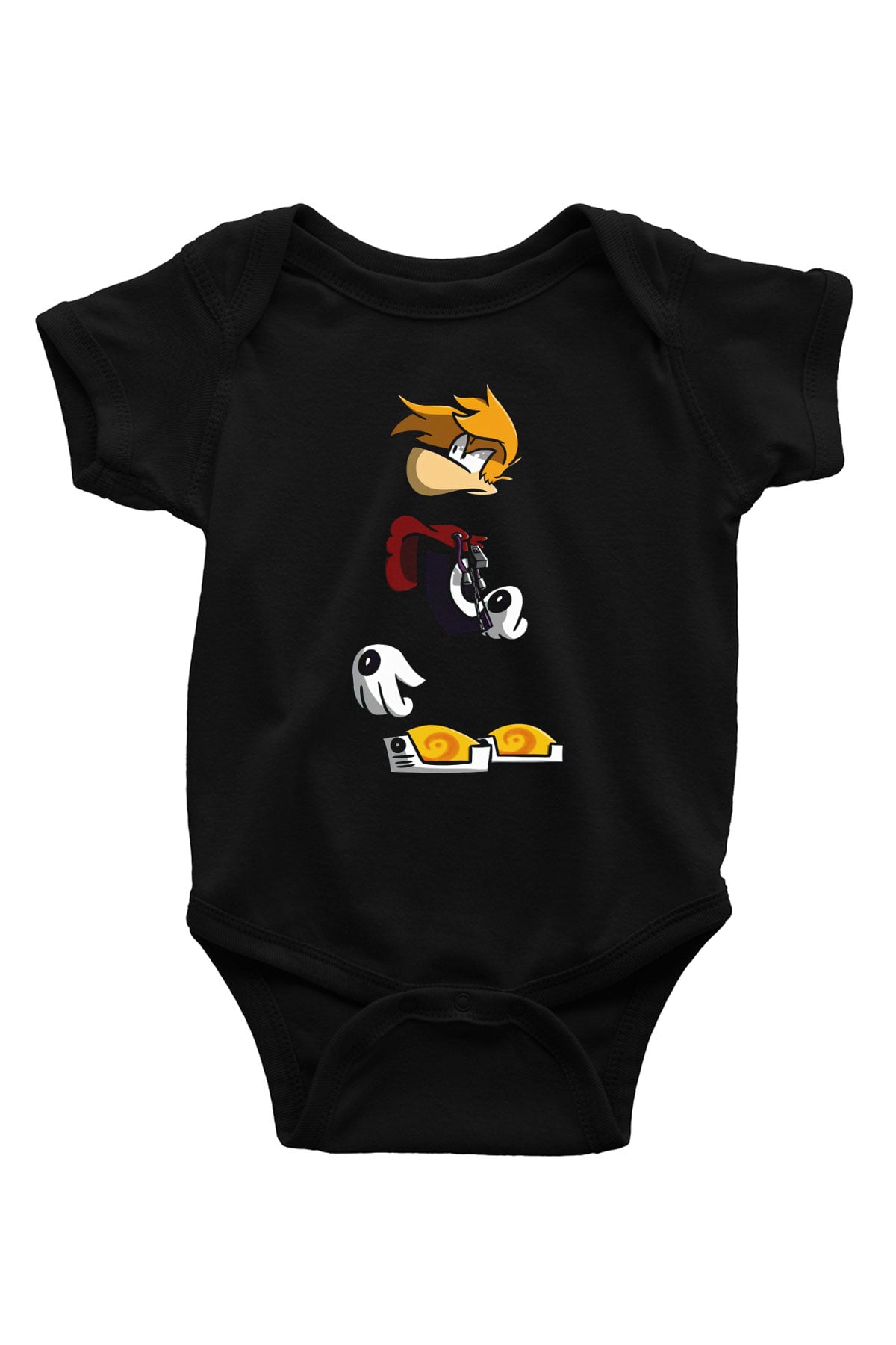 Rayman Siyah Bebek Body - Zıbın